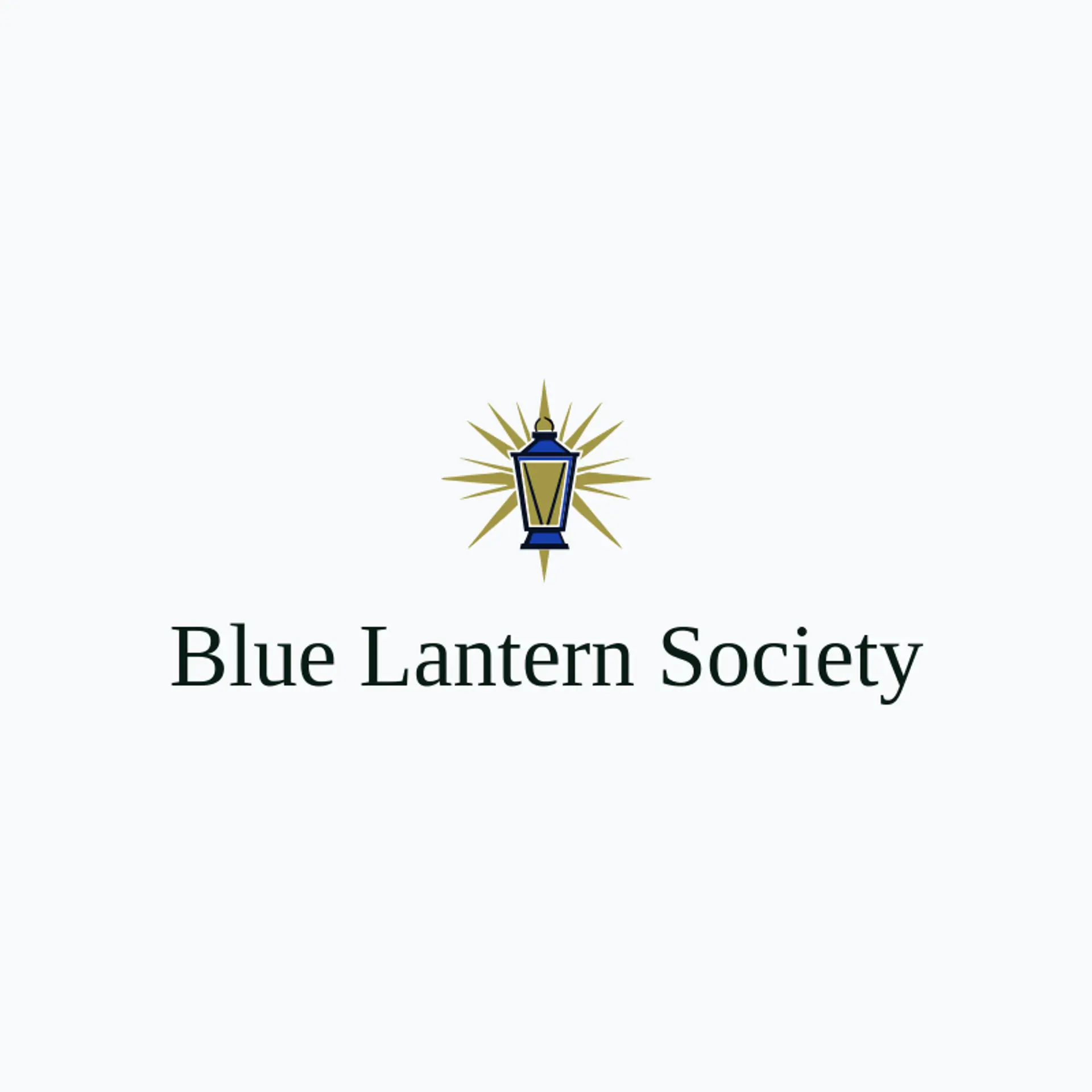 Blue Lantern Society logo for fraternity