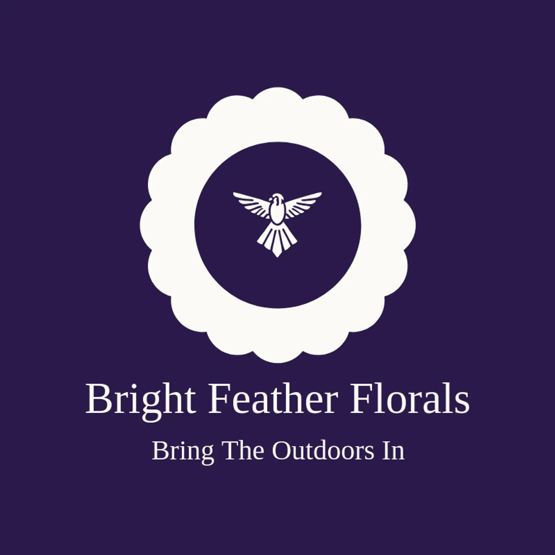 Bright Feather Florals logo for falcon