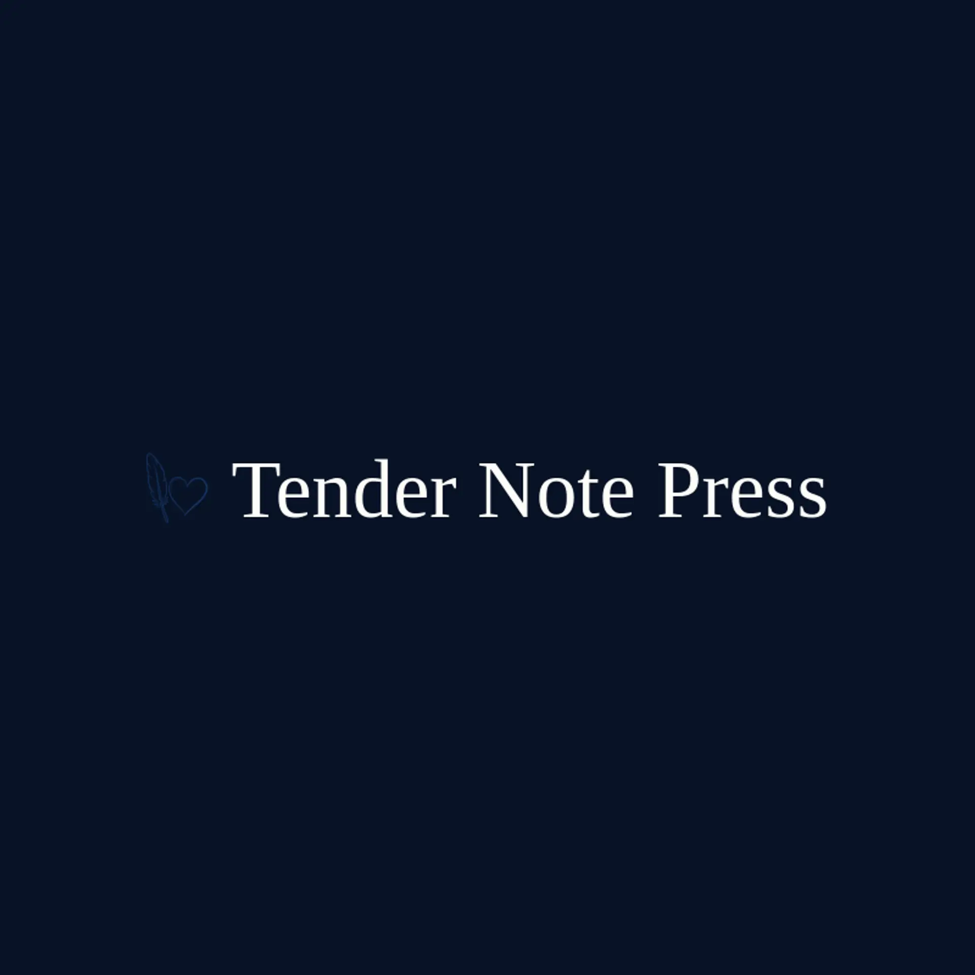 Tender Note Press logo for valentine