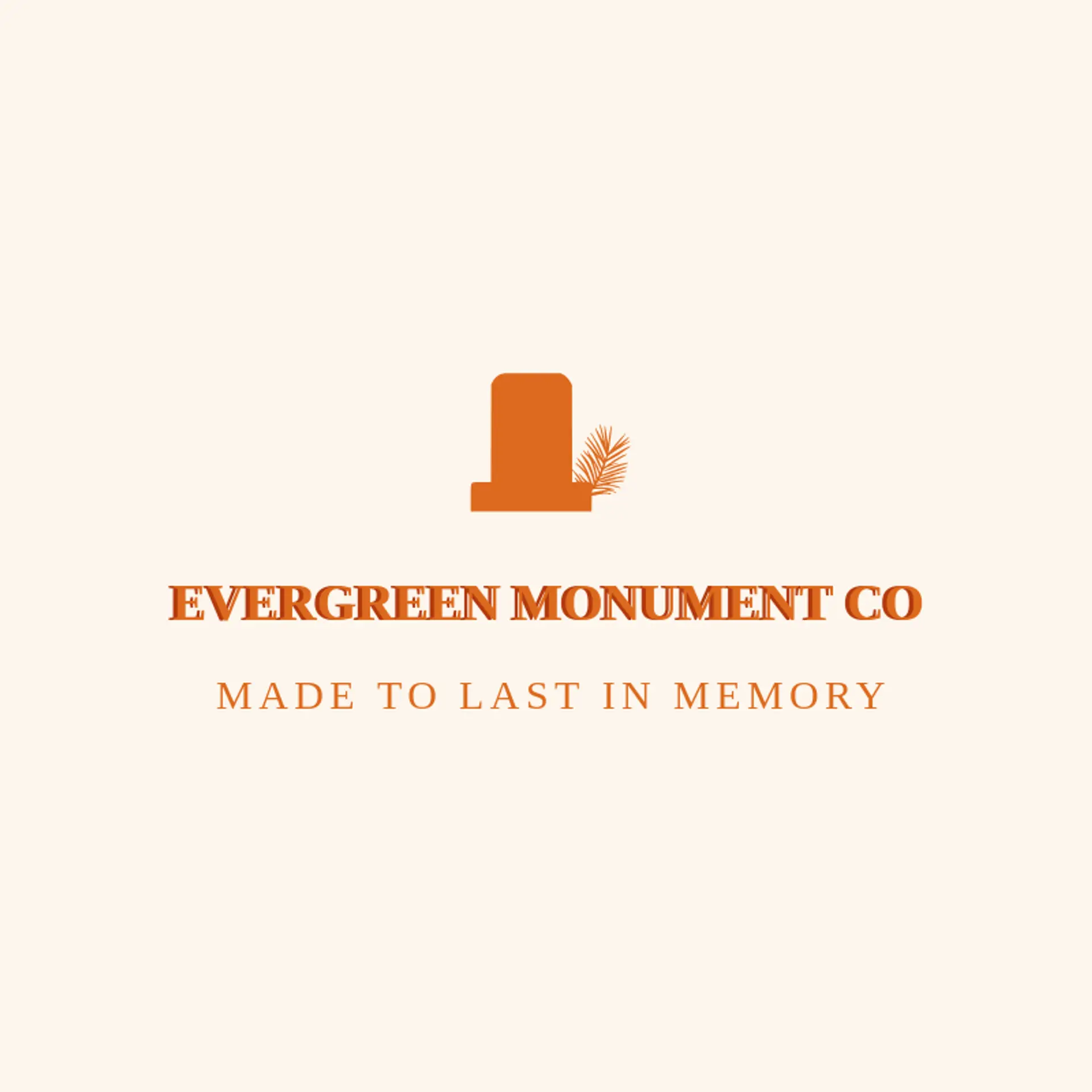 Evergreen Monument Co logo for landmark