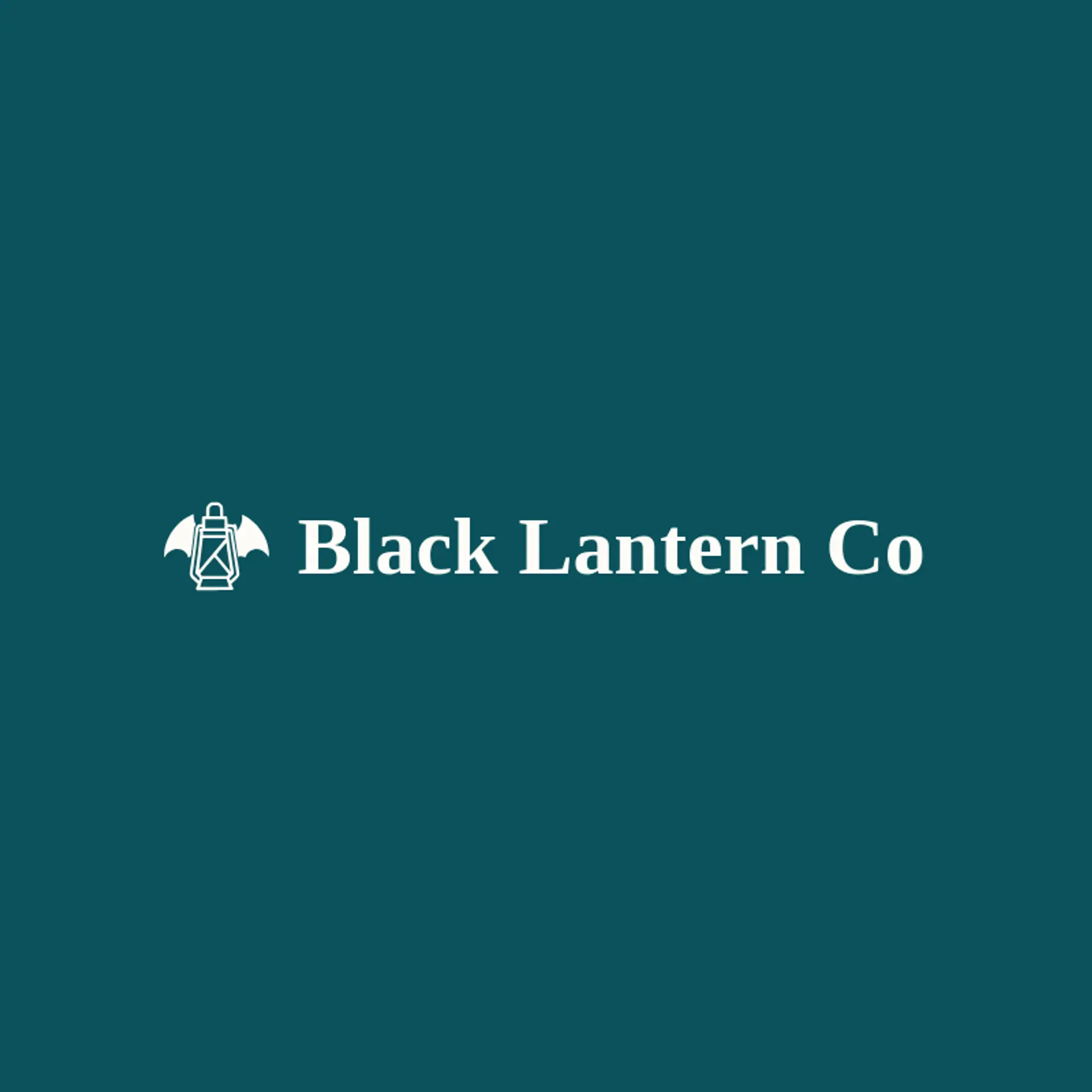 Black Lantern Co logo for spooky