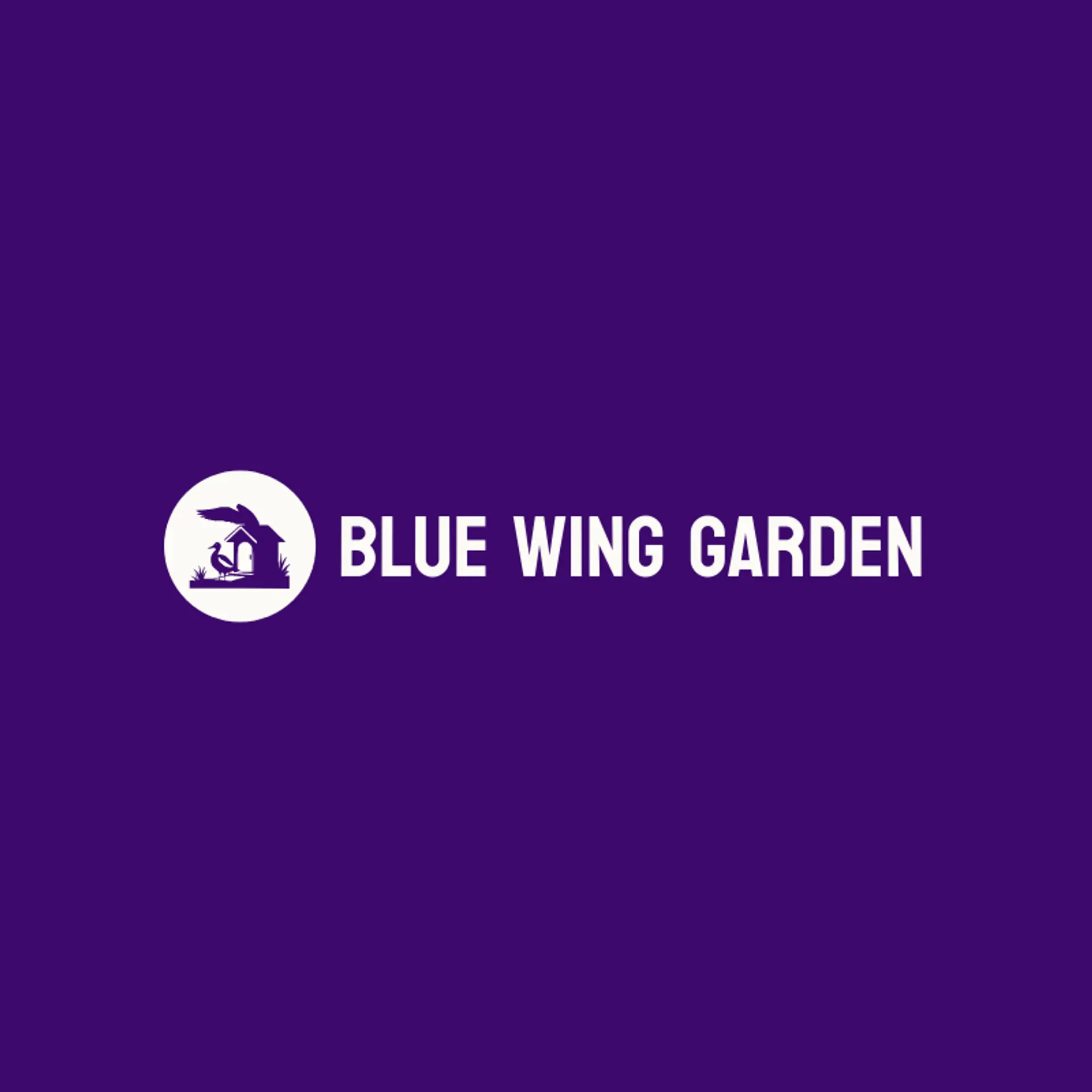 Blue Wing Garden logo for birdhouse