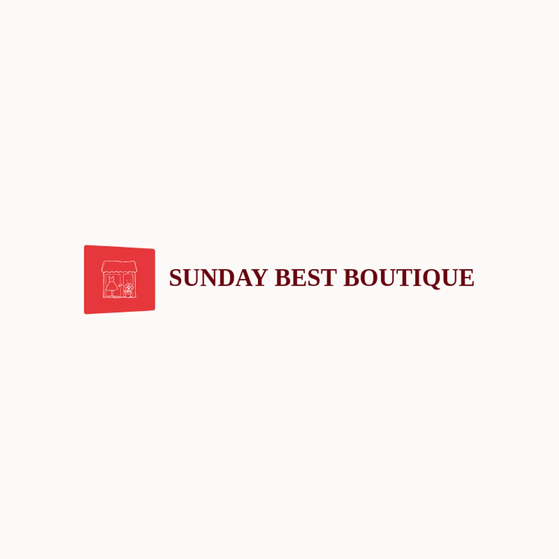 Sunday Best Boutique logo for small business