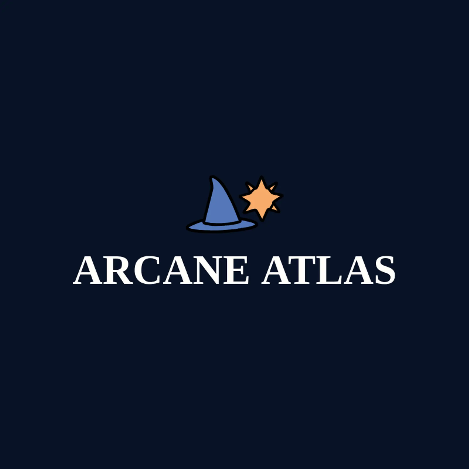 Arcane Atlas logo for wizard