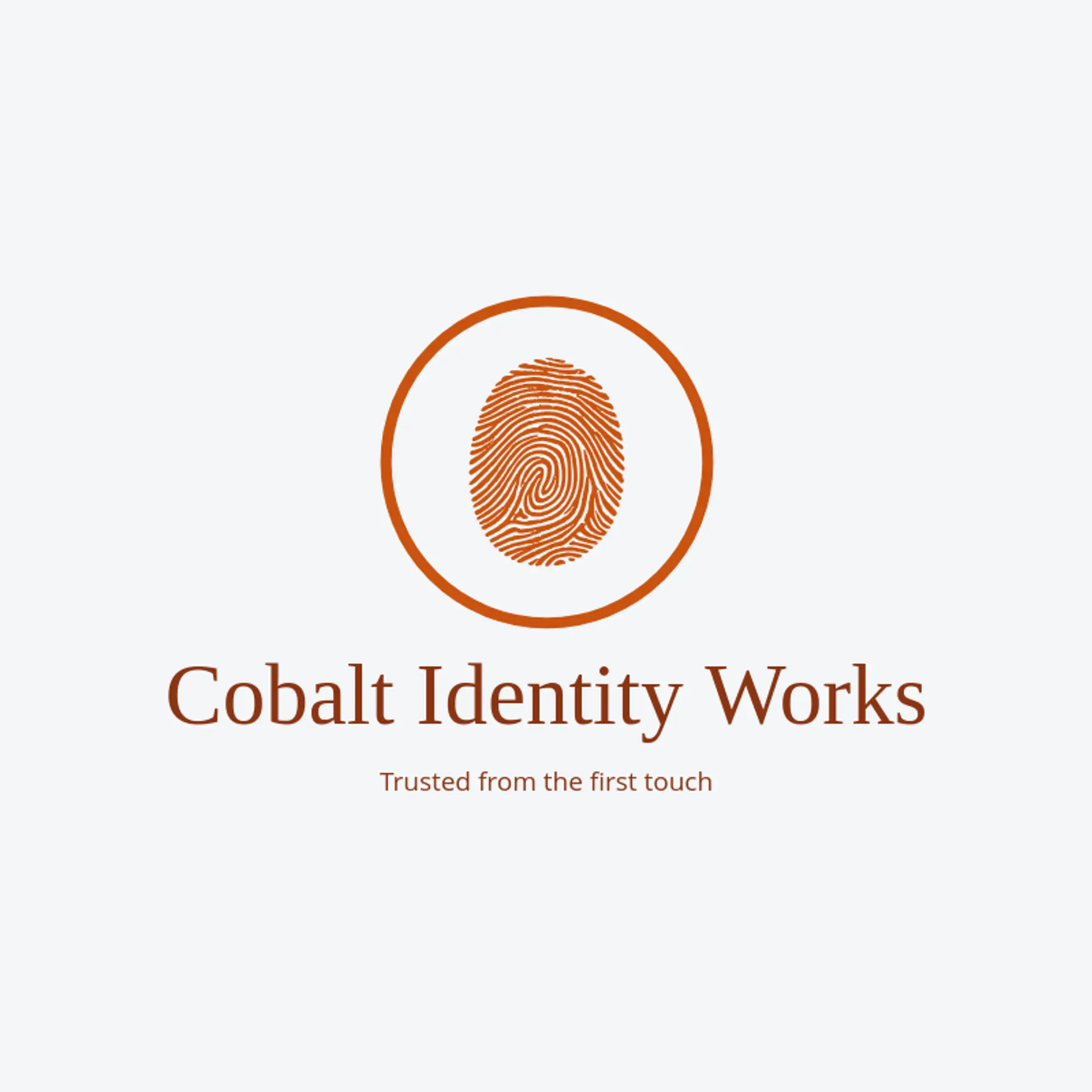 Cobalt Identity Works logo for fingerprint