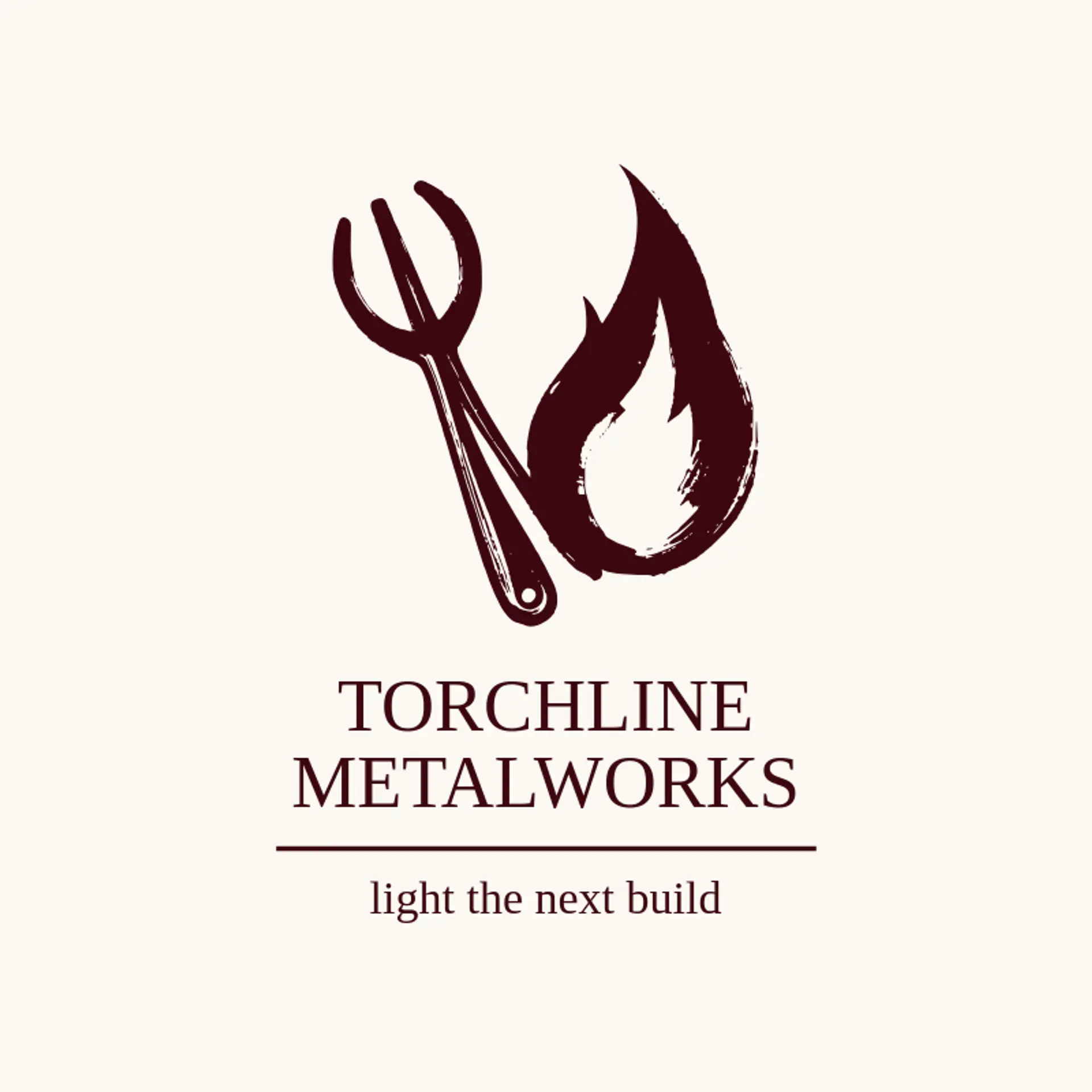 Torchline Metalworks logo for metal