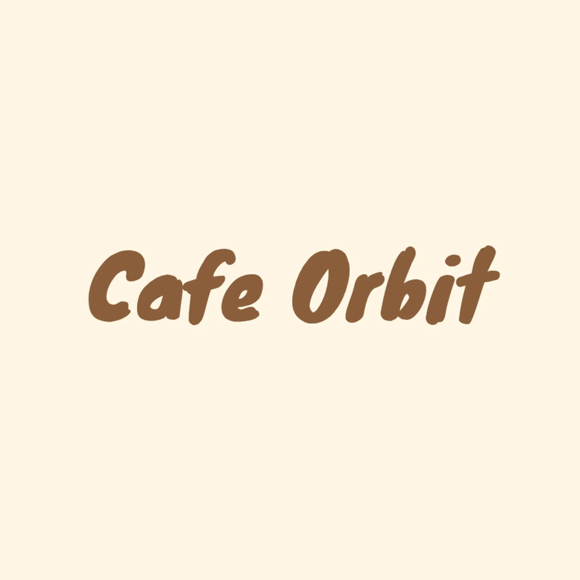 Cafe Orbit logo for cafe