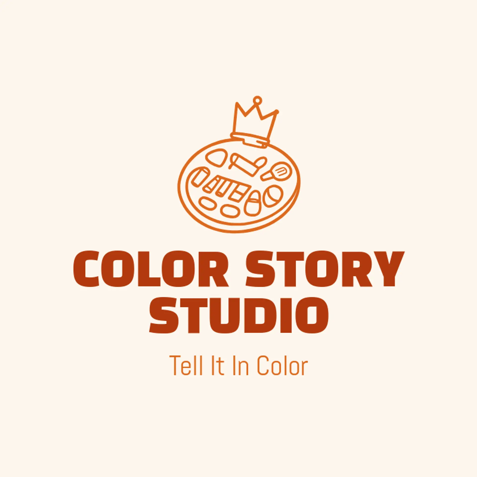 Color Story Studio logo for makeup