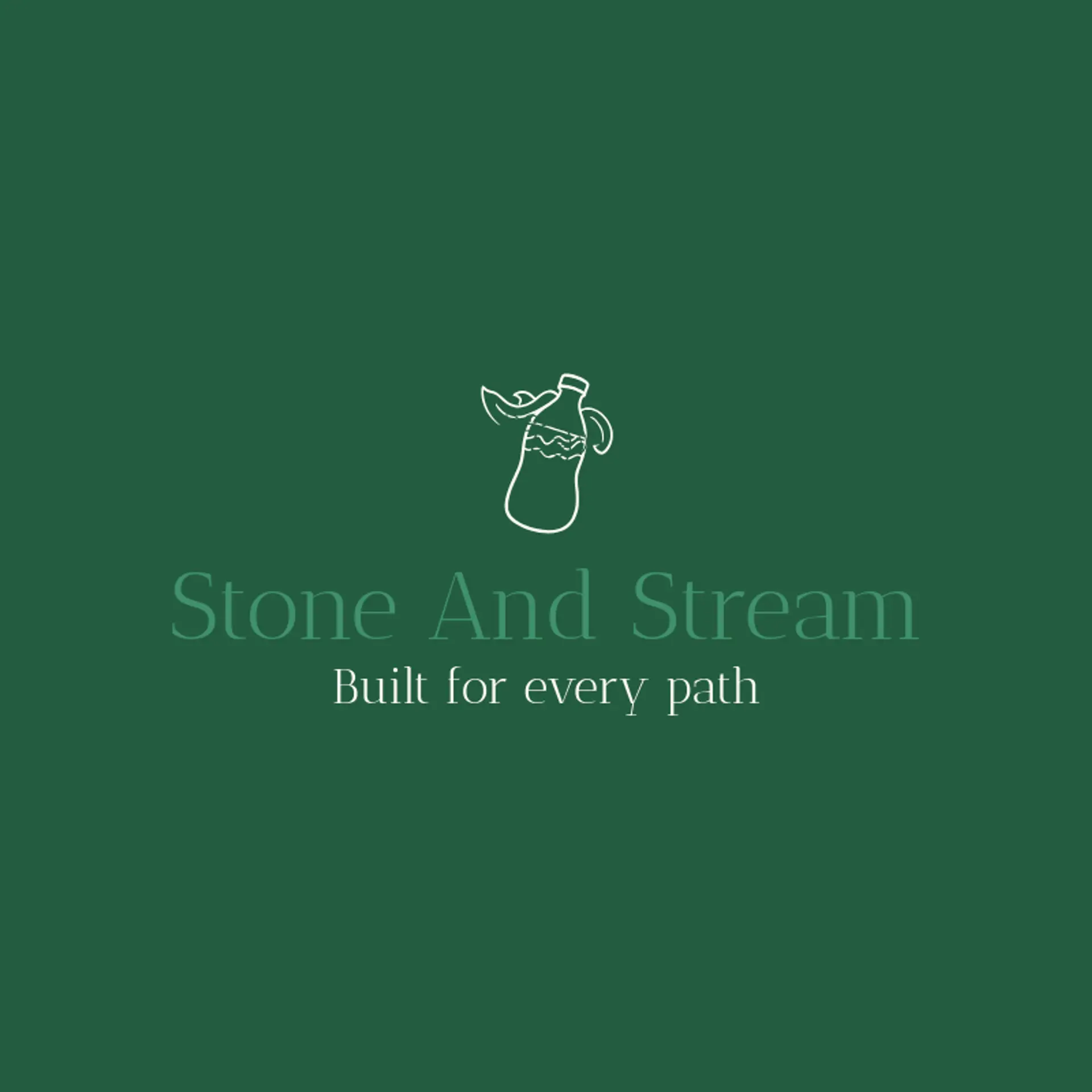 Stone And Stream logo for water bottle