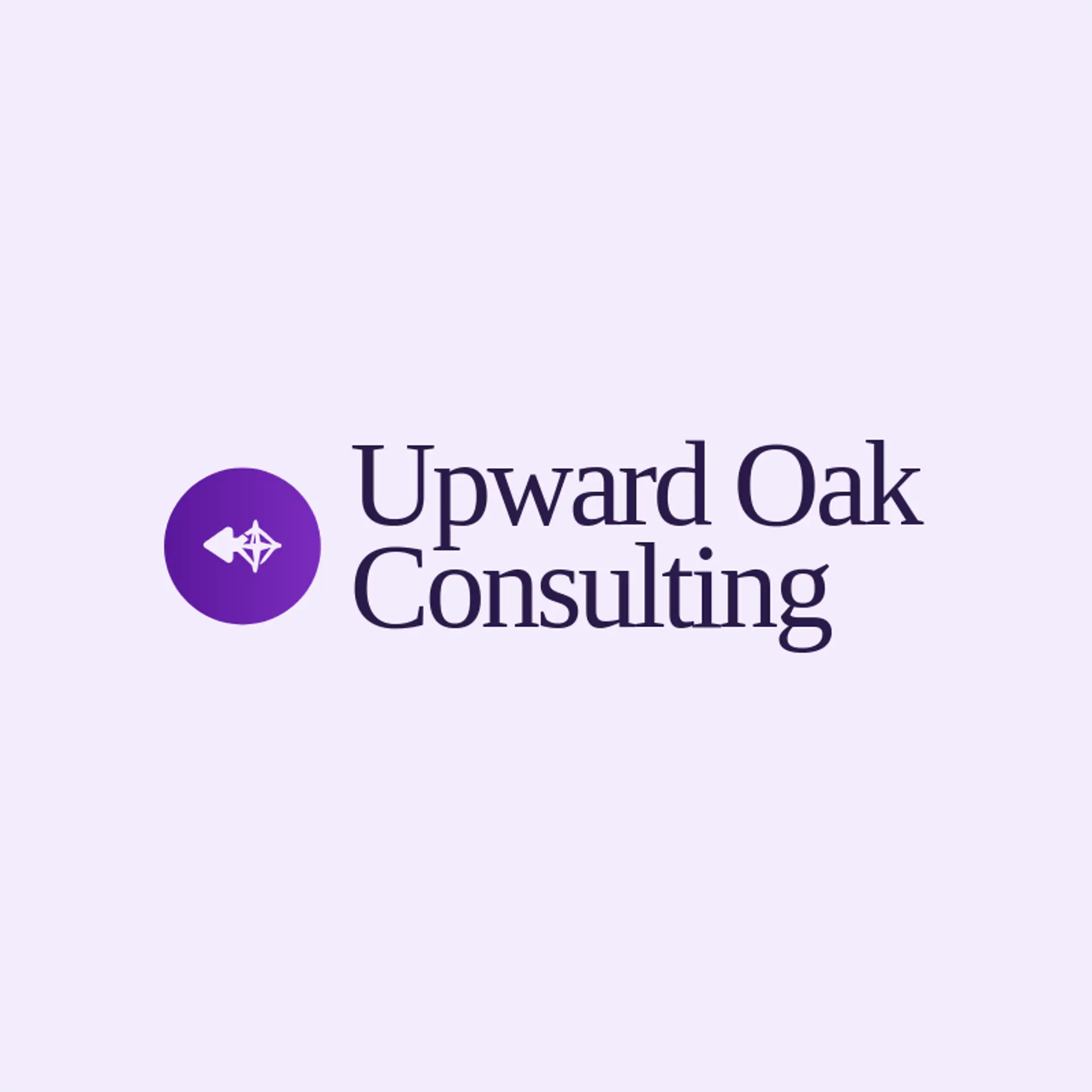 Upward Oak Consulting logo for executive