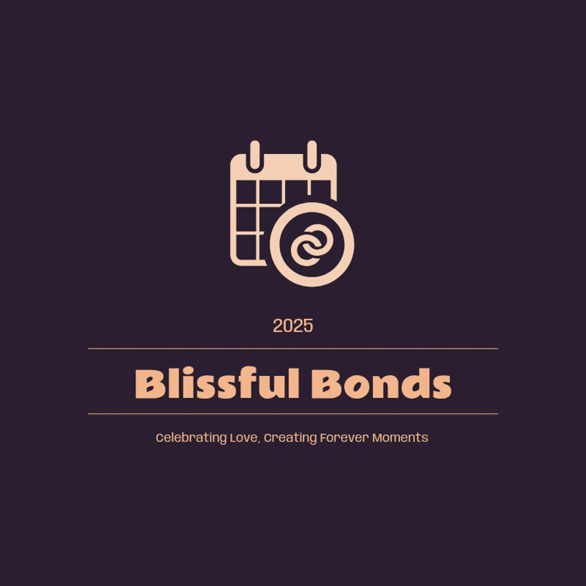 Blissful Bonds logo for best wedding