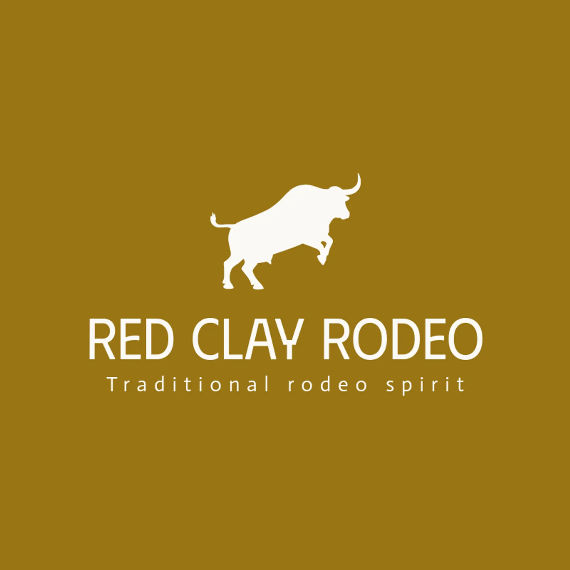 Red Clay Rodeo logo for bull
