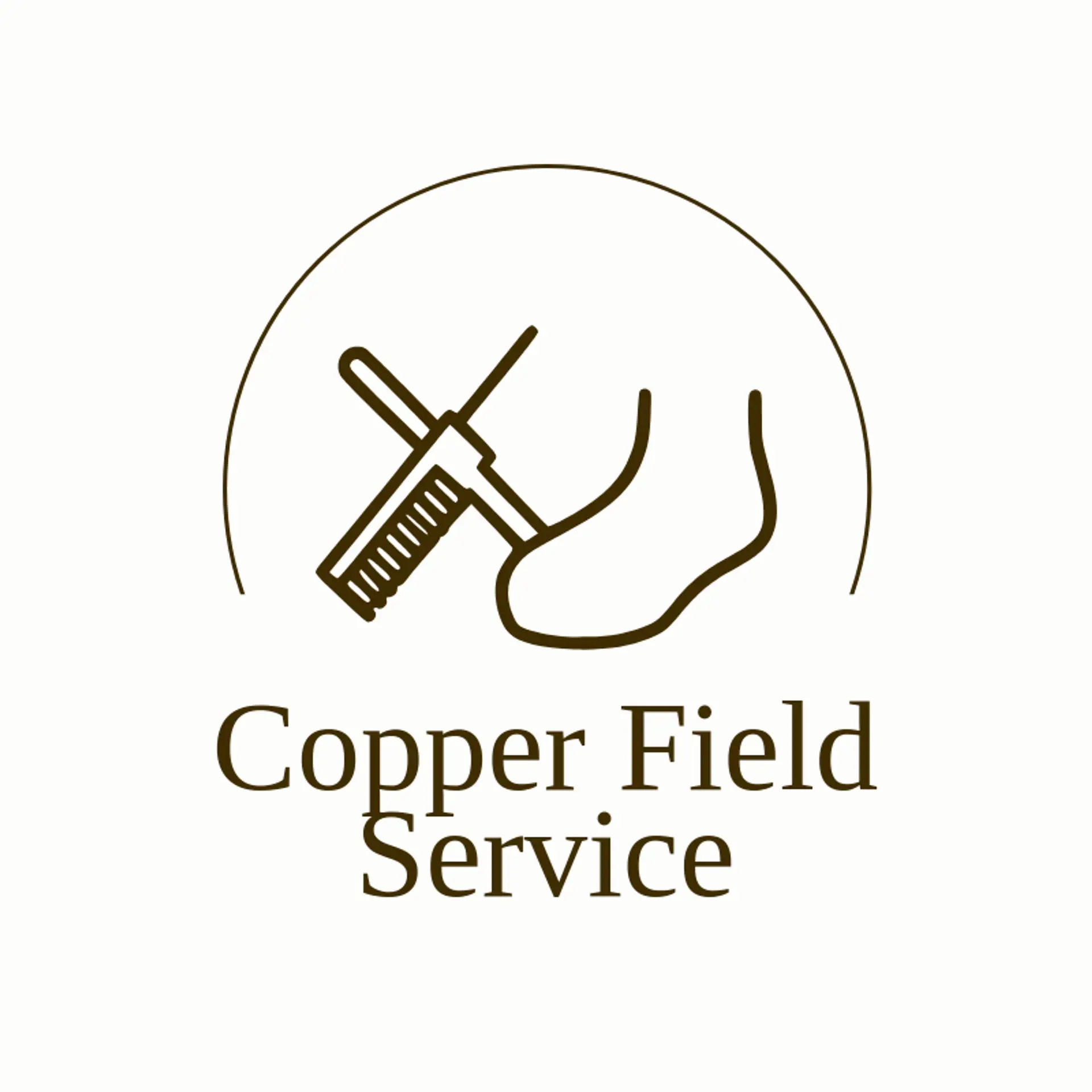 Copper Field Service logo for farrier