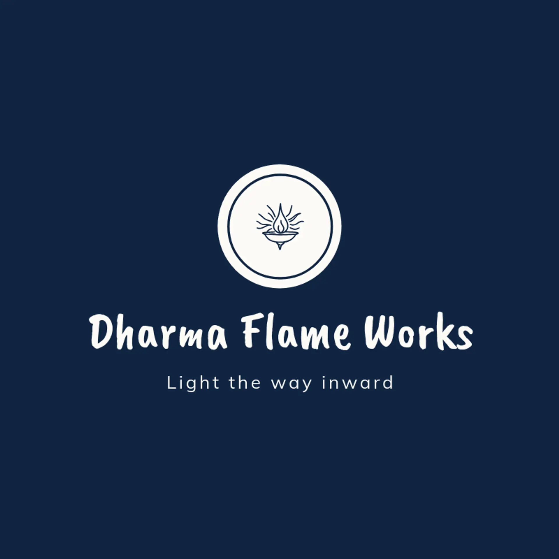 Dharma Flame Works logo for jainism