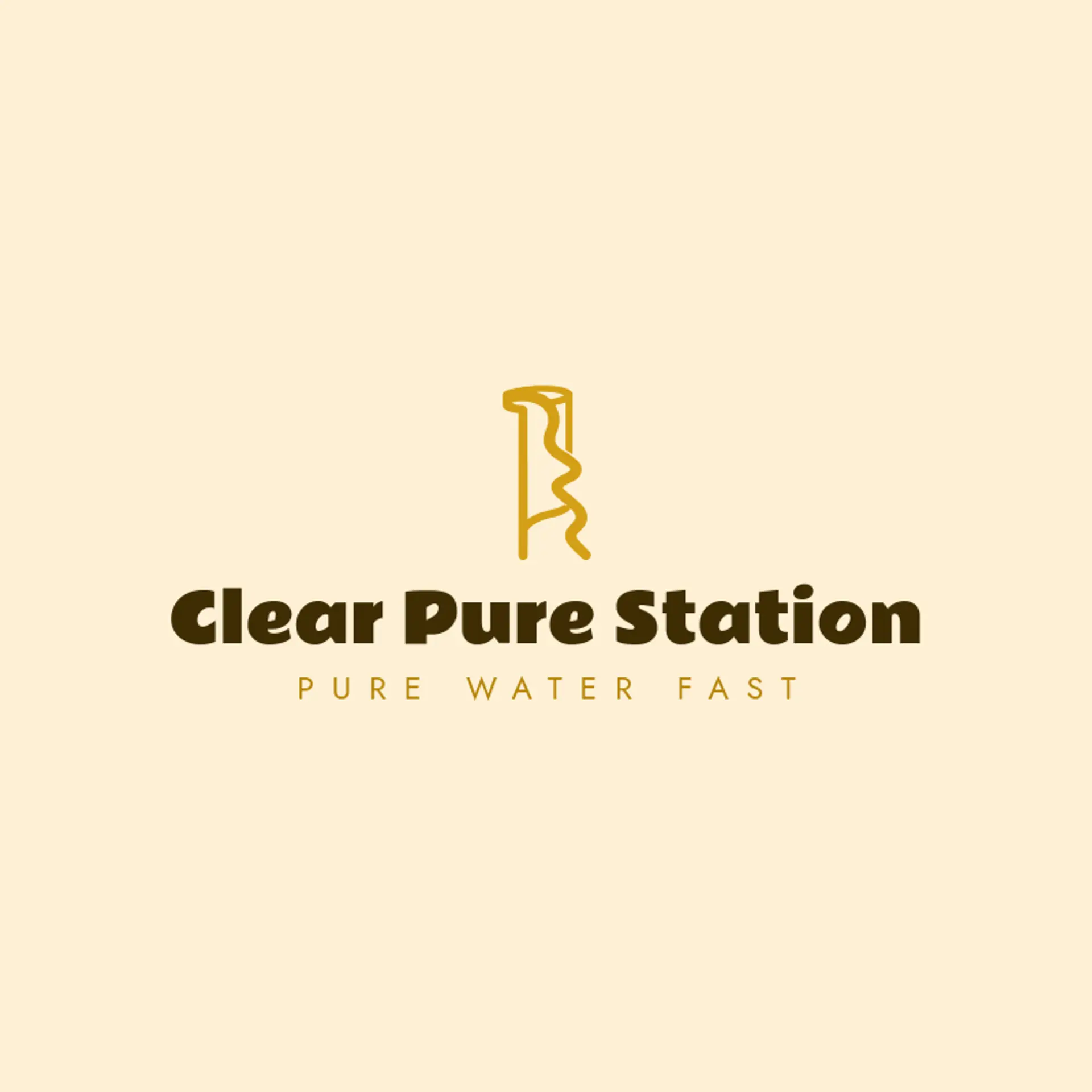 Clear Pure Station logo for water refilling station