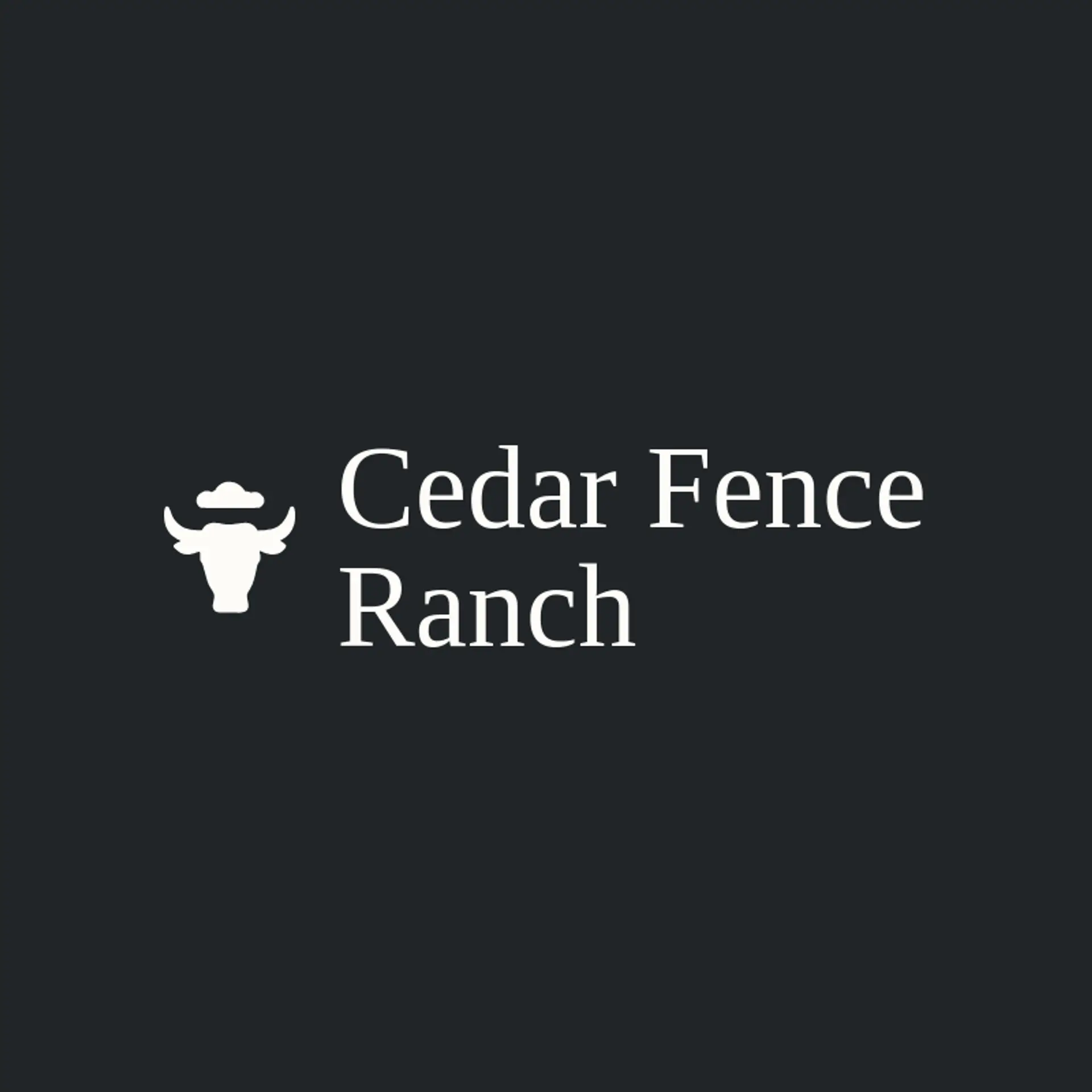 Cedar Fence Ranch logo for longhorn