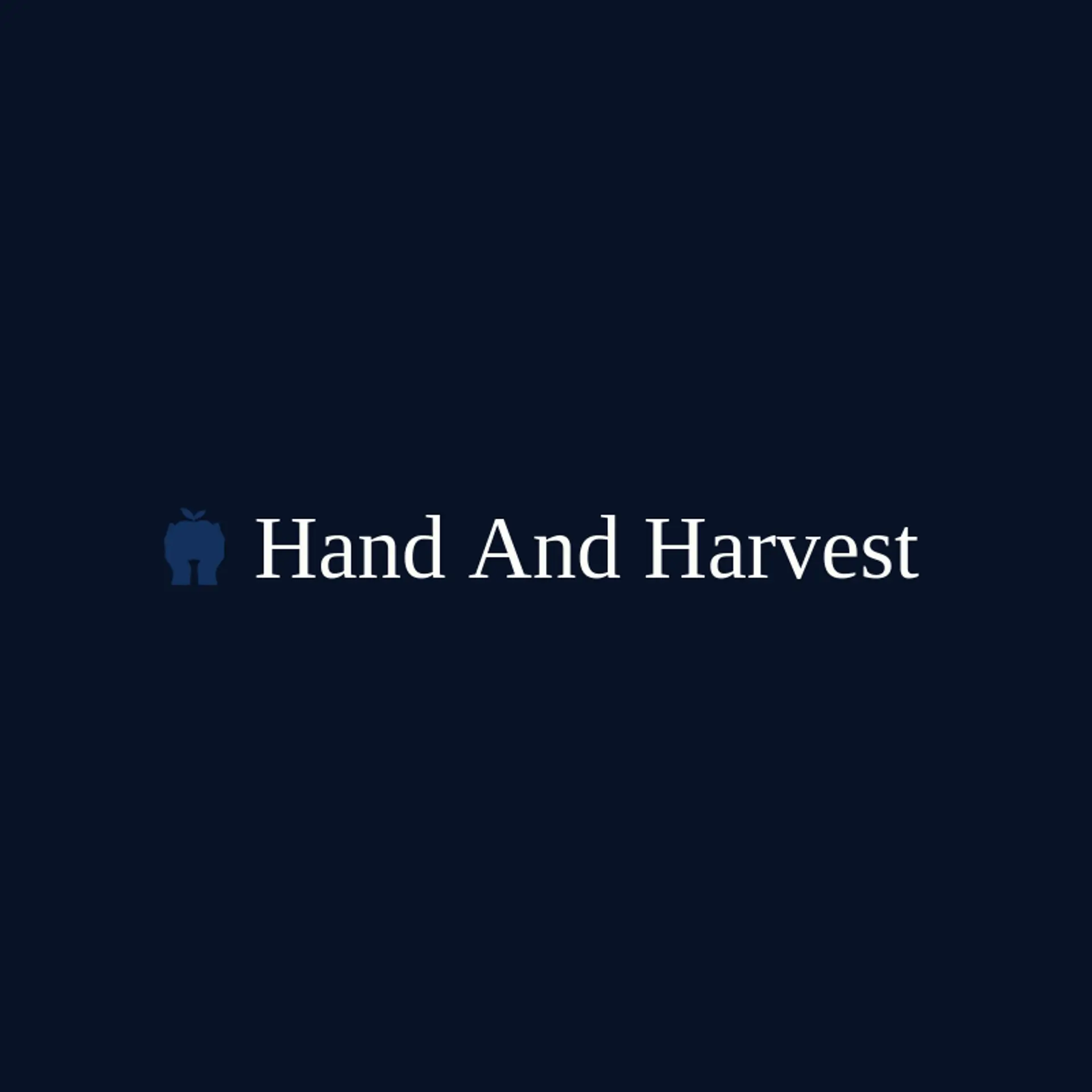 Hand And Harvest logo for hands