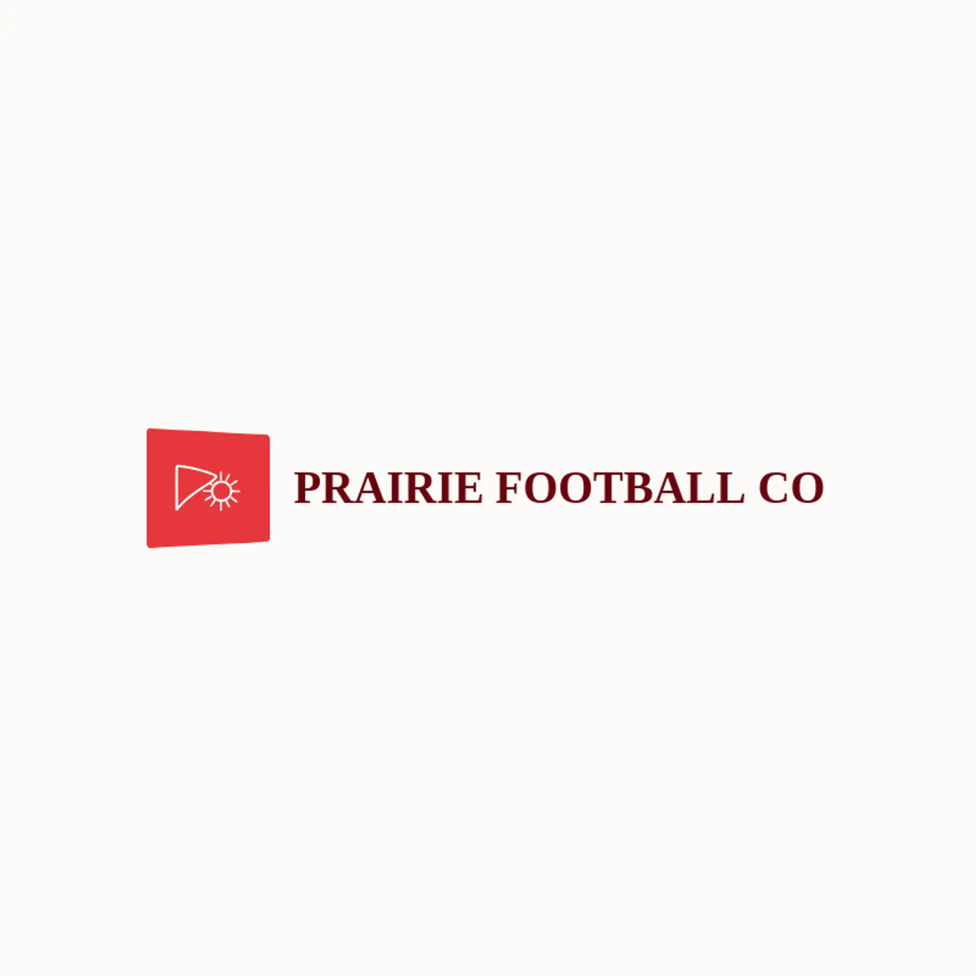 Prairie Football Co logo for american football