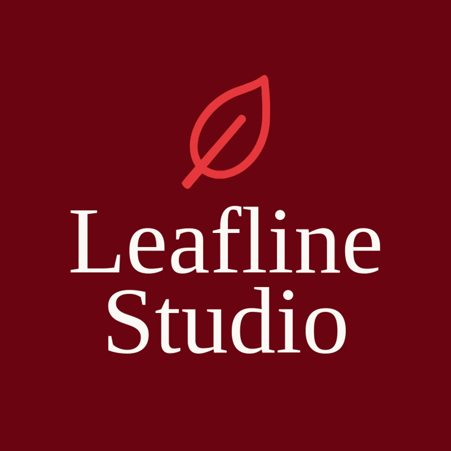 Leafline Studio logo for spring