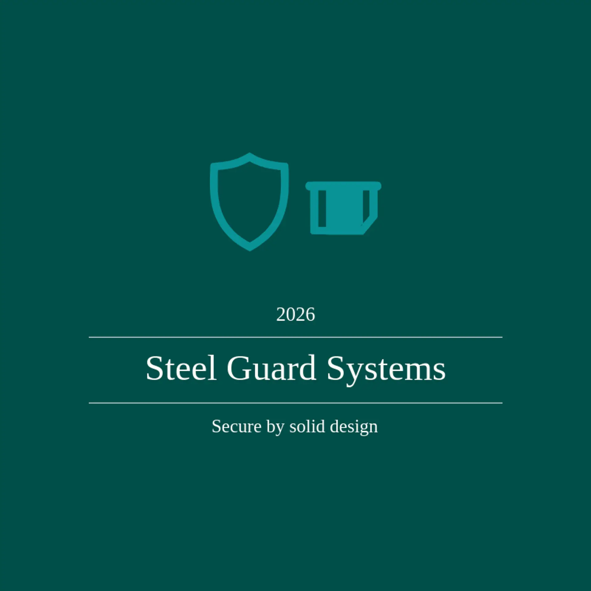 Steel Guard Systems logo for metal