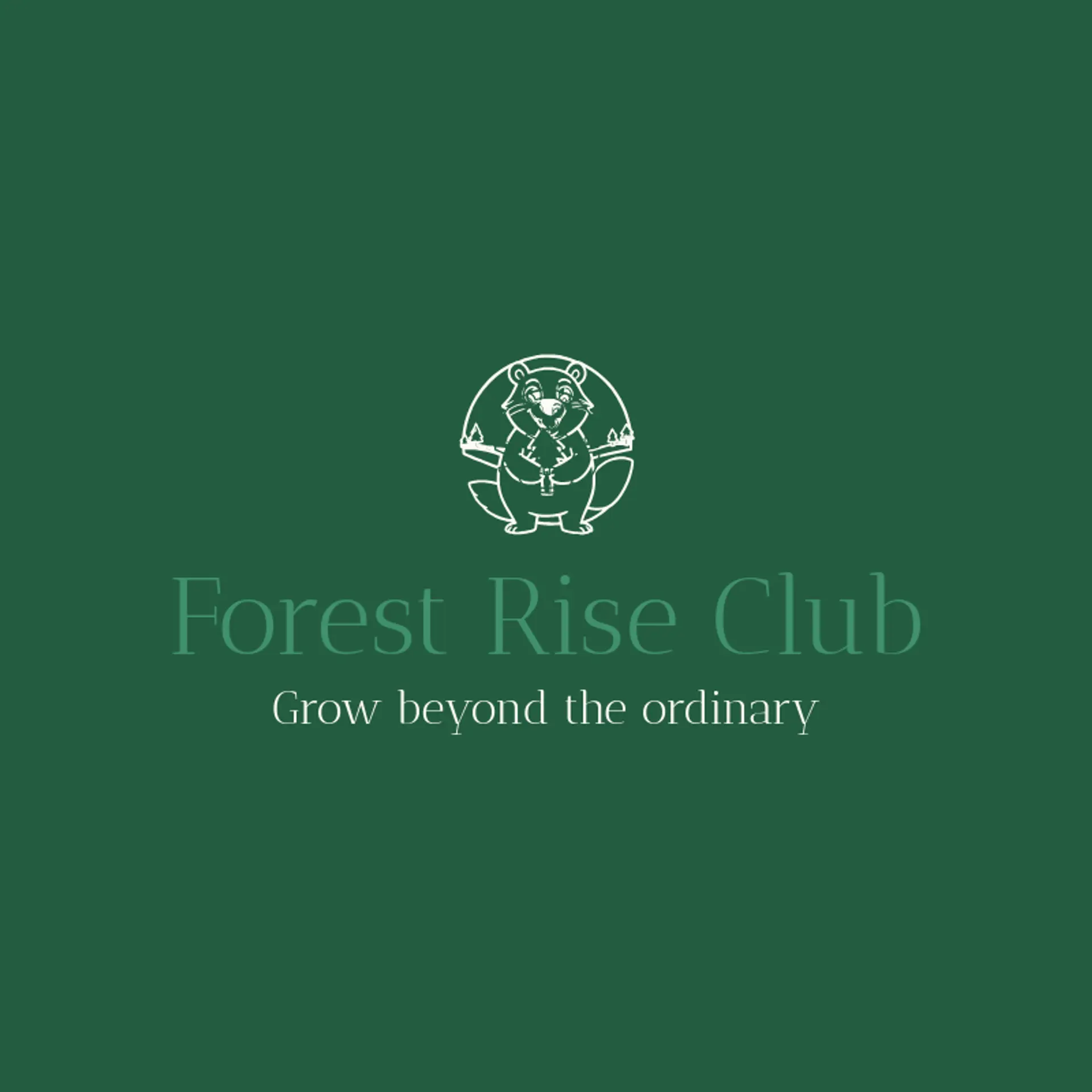 Forest Rise Club logo for beaver