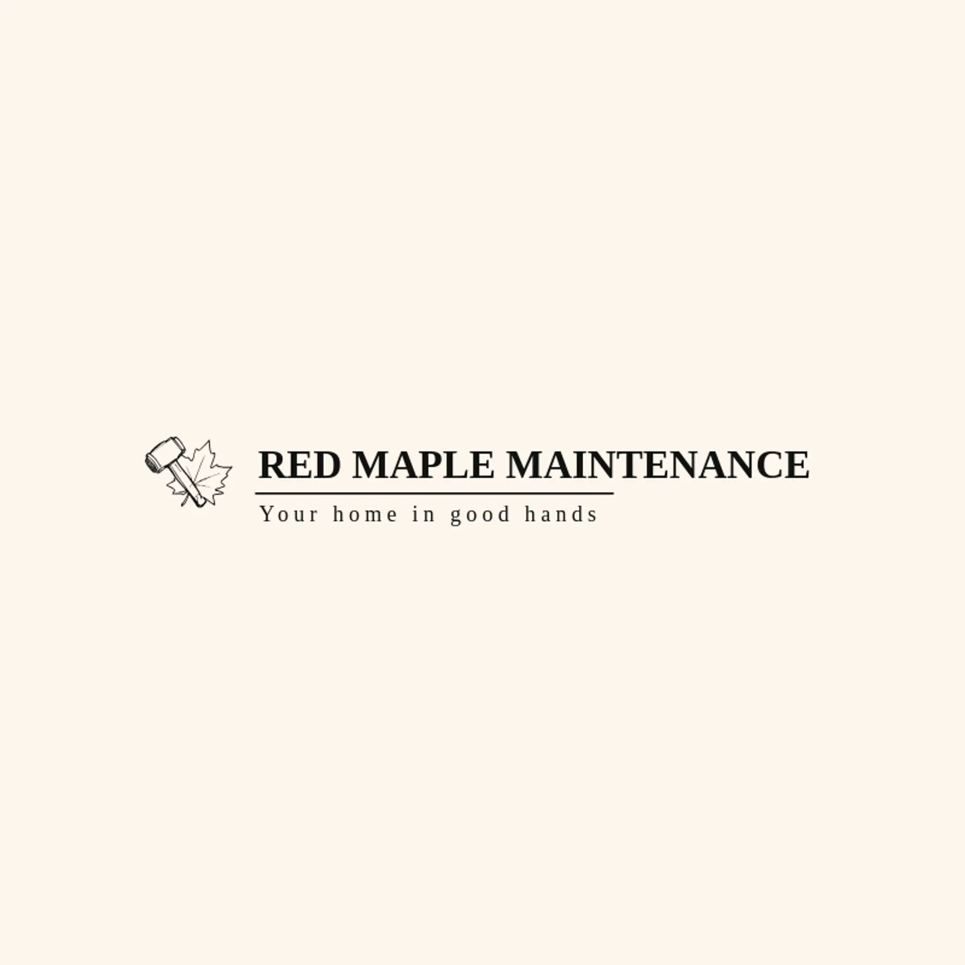 Red Maple Maintenance logo for handyman services