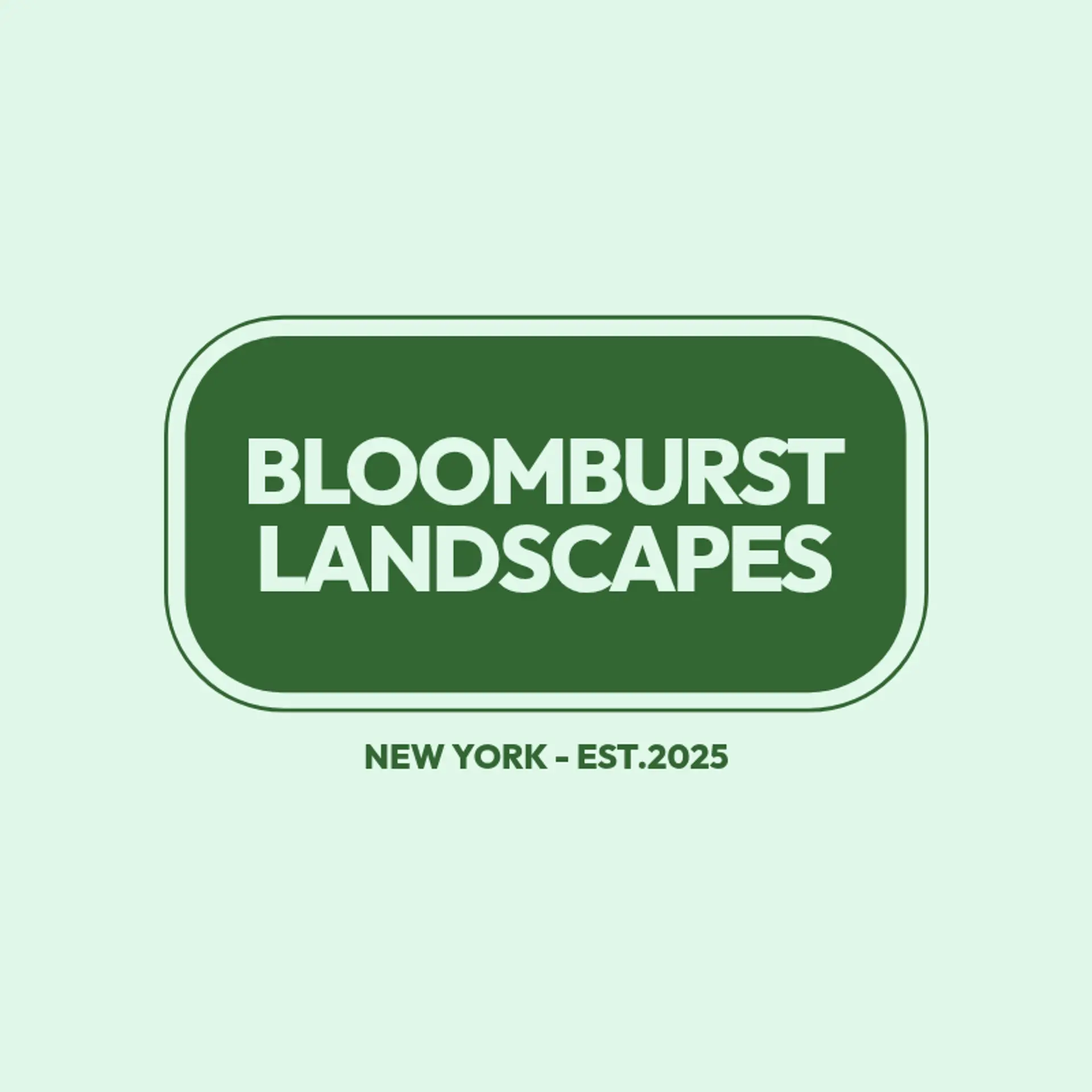 BloomBurst Landscapes logo for cool landscaping