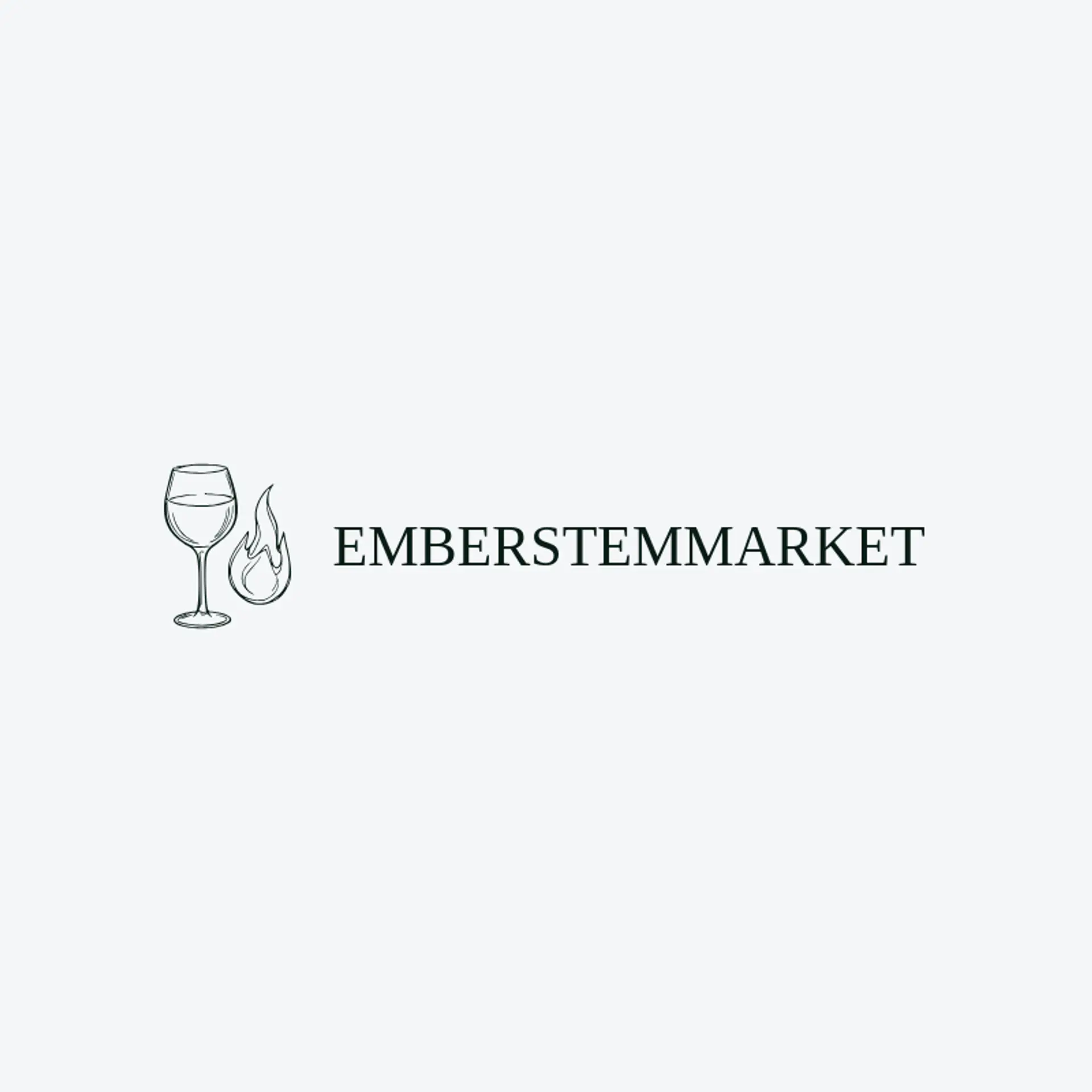Ember Stem Market logo for wine glass