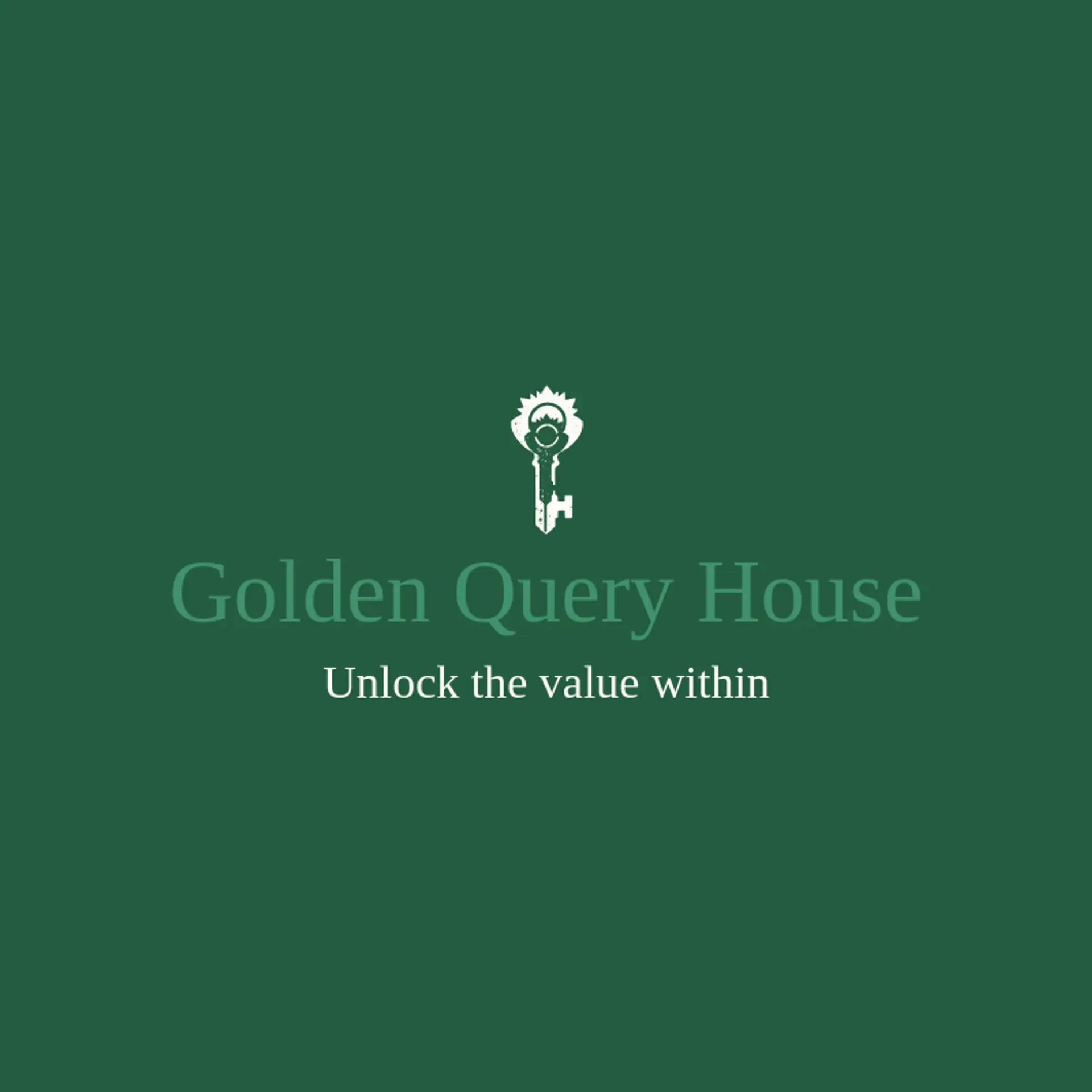 Golden Query House logo for database