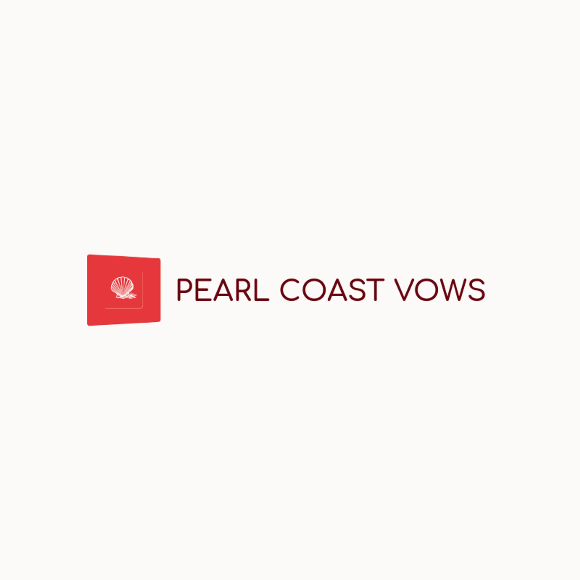 Pearl Coast Vows logo for matrimony