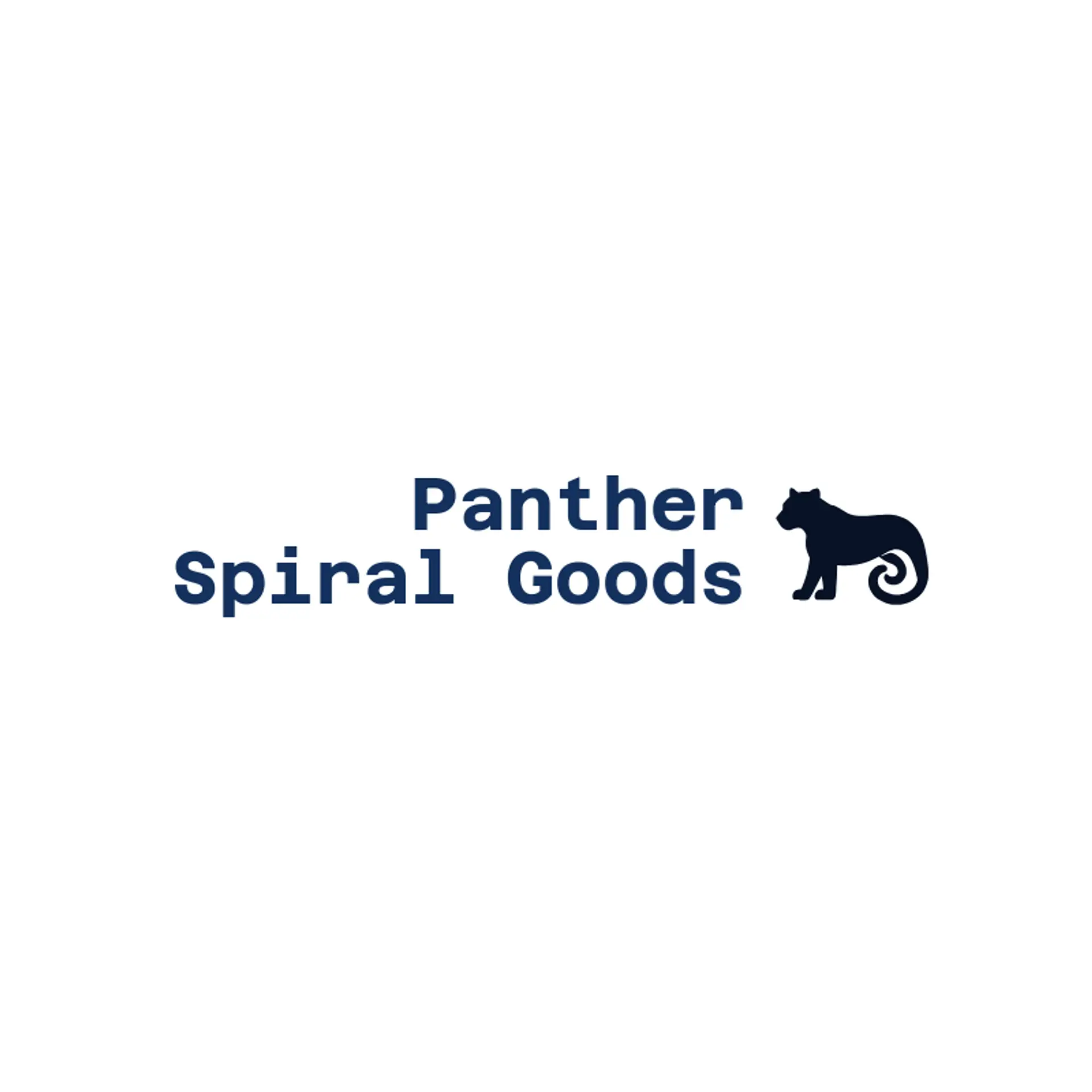 Panther Spiral Goods logo for panther