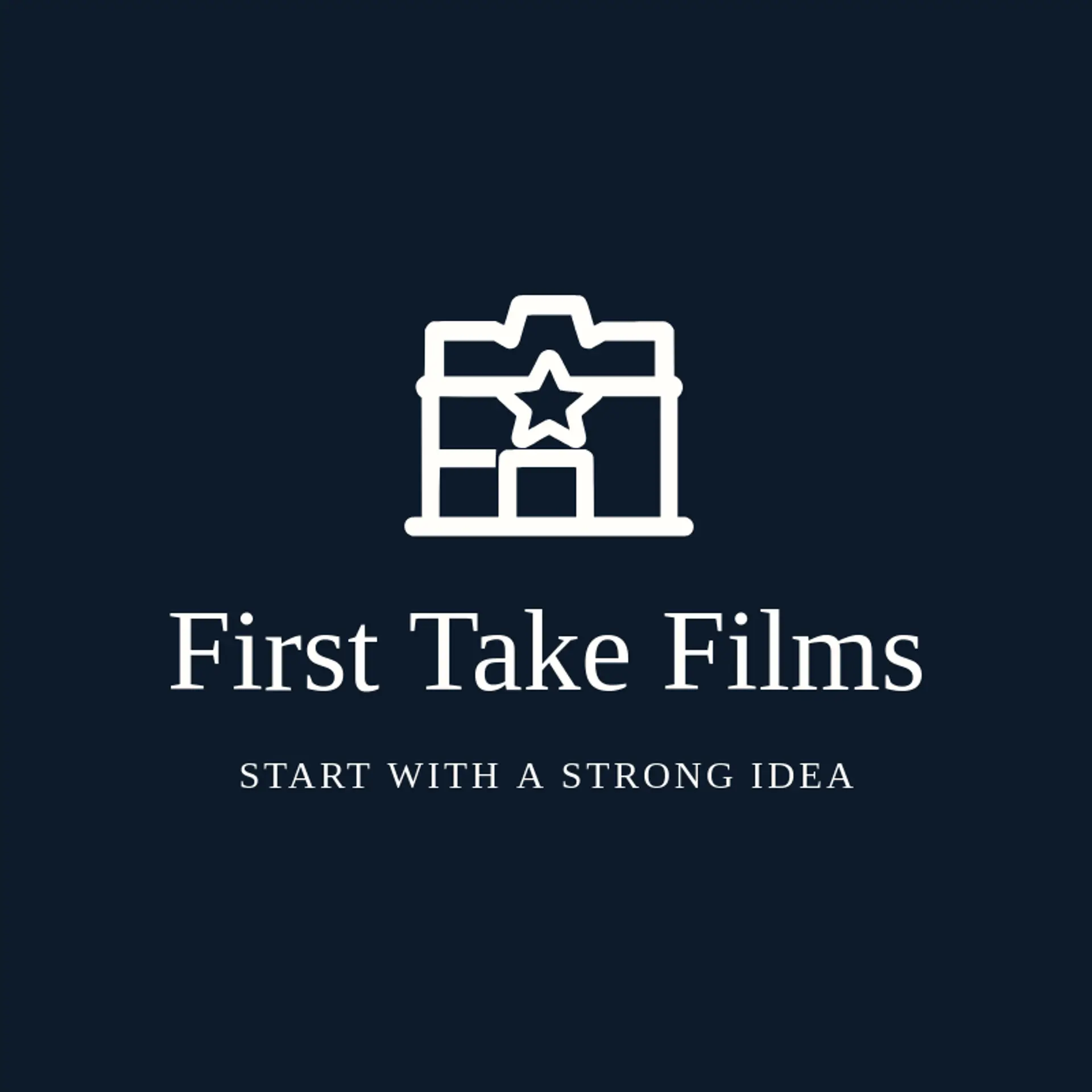 First Take Films logo for movie studio