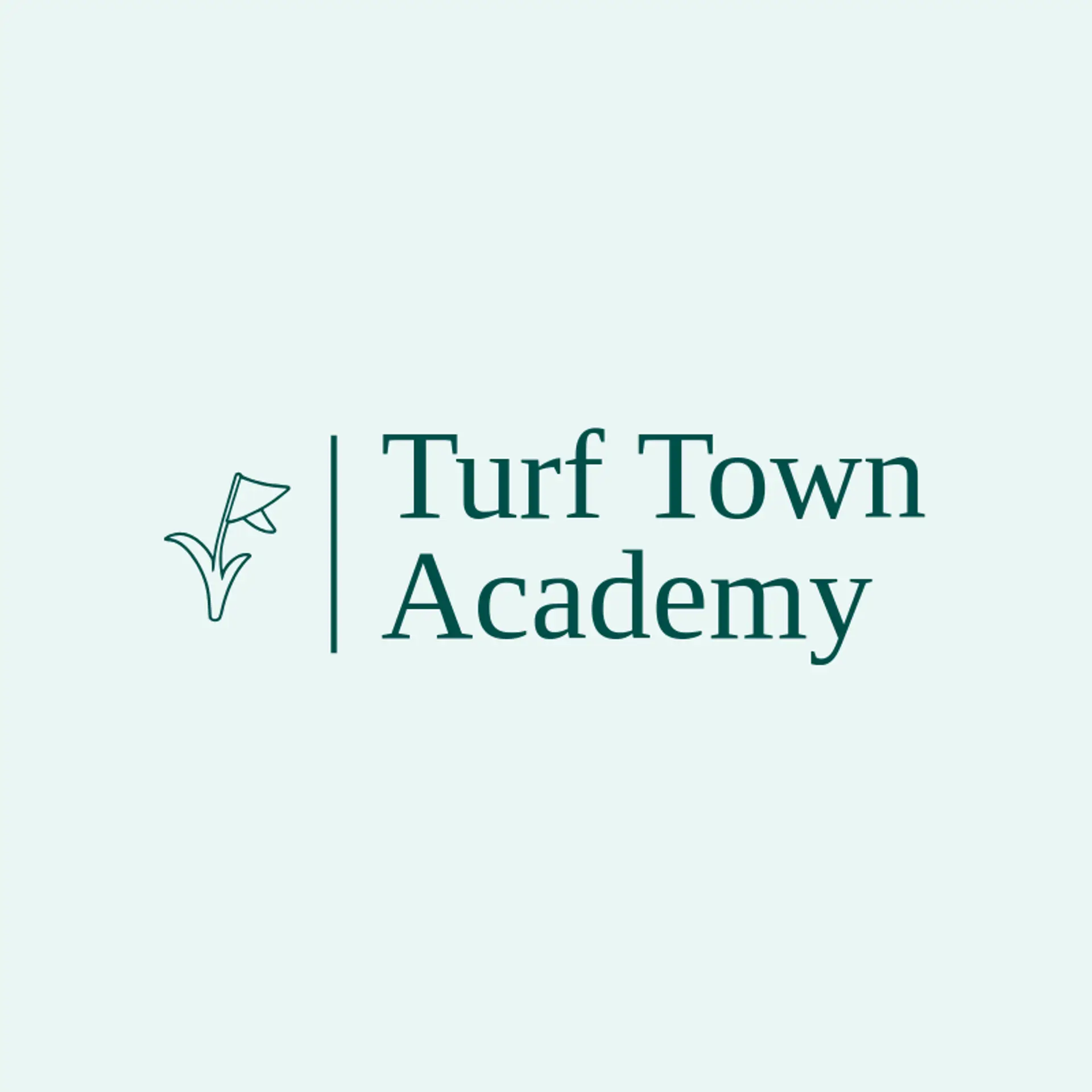 Turf Town Academy logo for grass