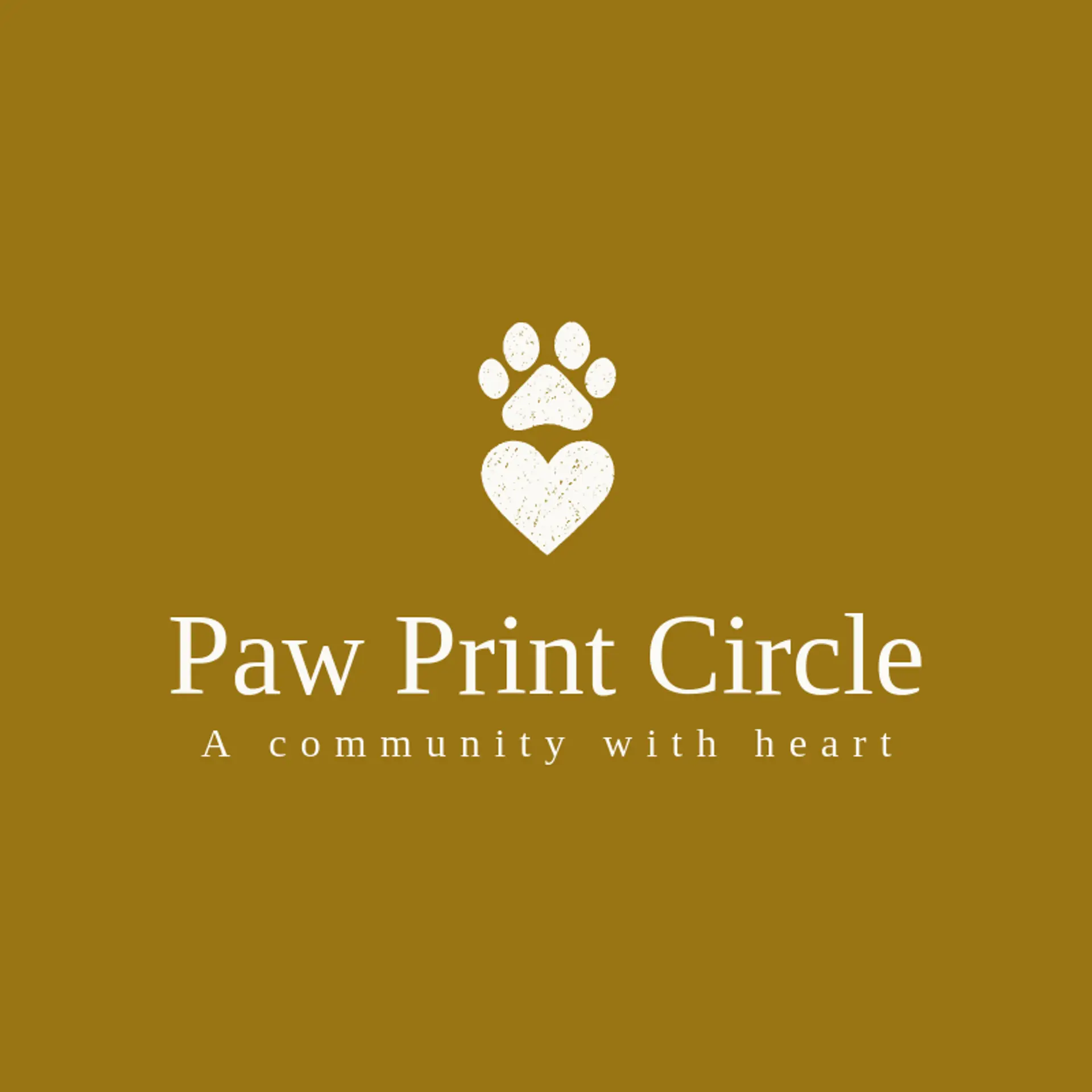 Paw Print Circle logo for paw print
