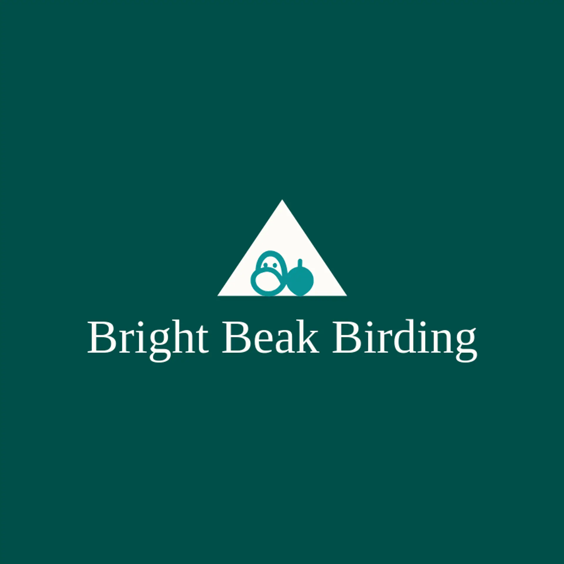 Bright Beak Birding logo for hood