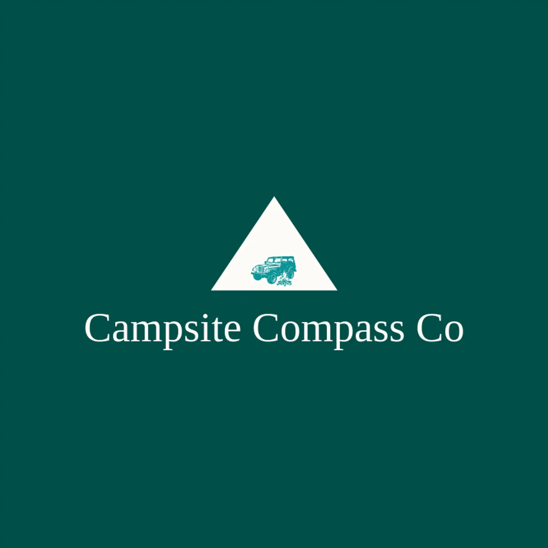 Campsite Compass Co logo for jeep