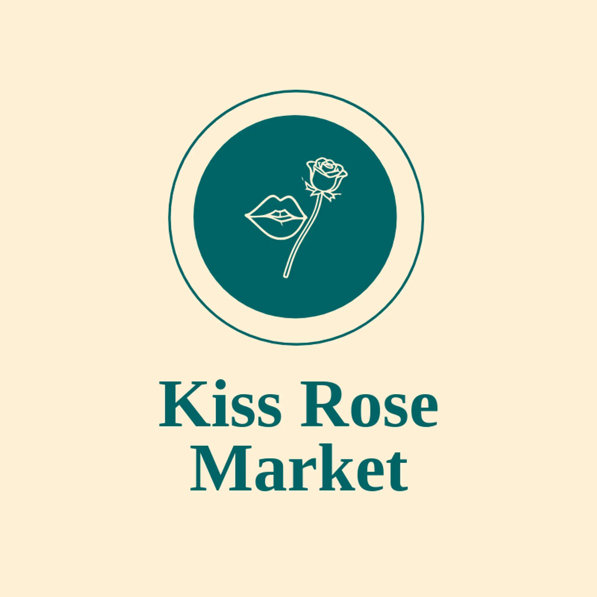Kiss Rose Market logo for kiss