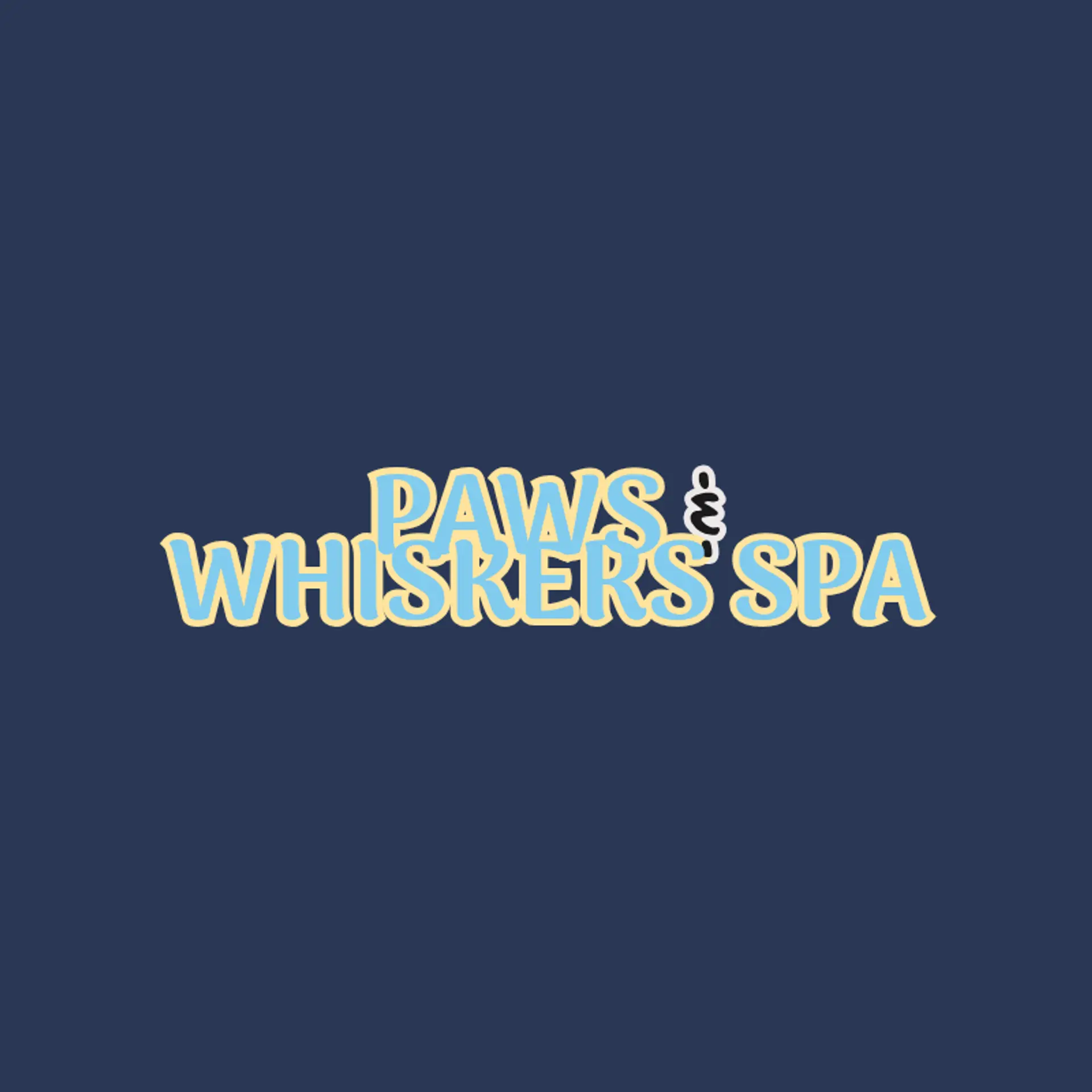 Paws & Whiskers Spa logo for pet grooming