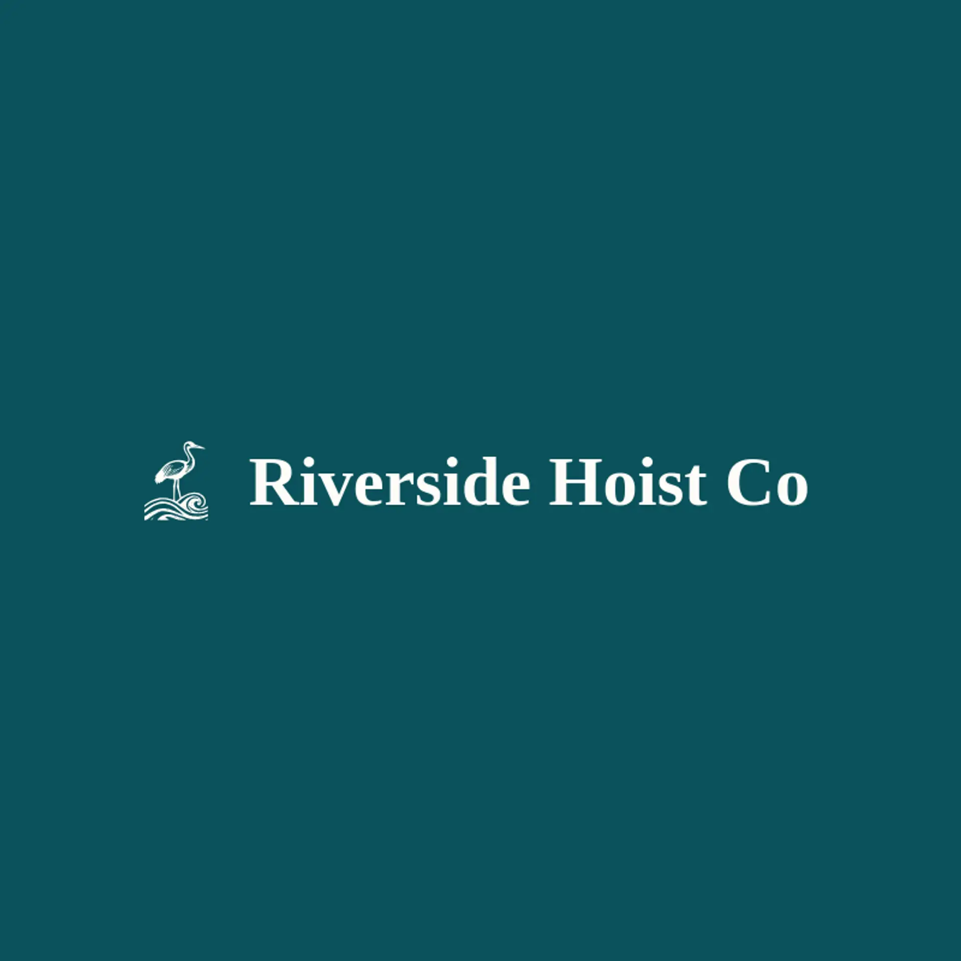 Riverside Hoist Co logo for crane