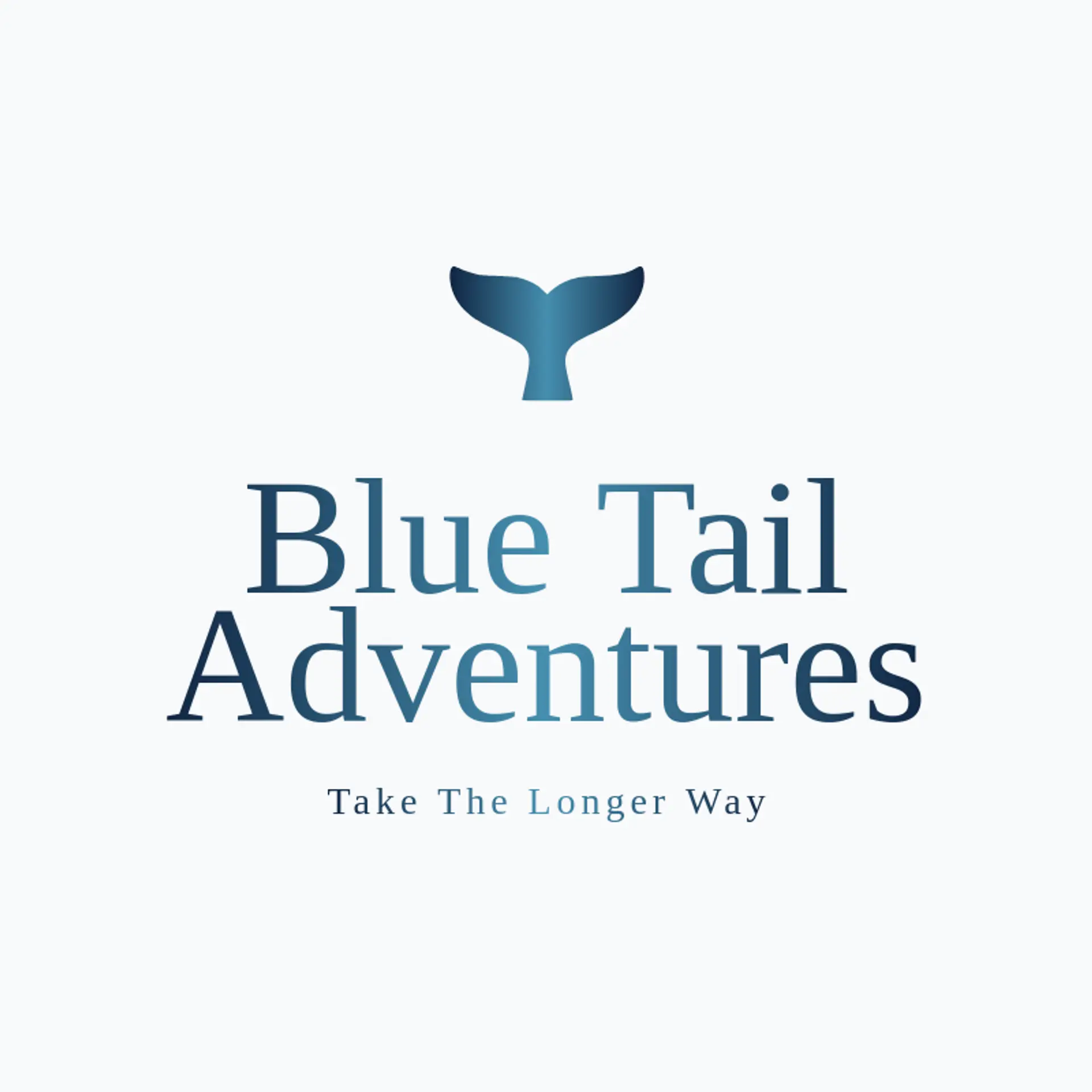 Blue Tail Adventures logo for orca
