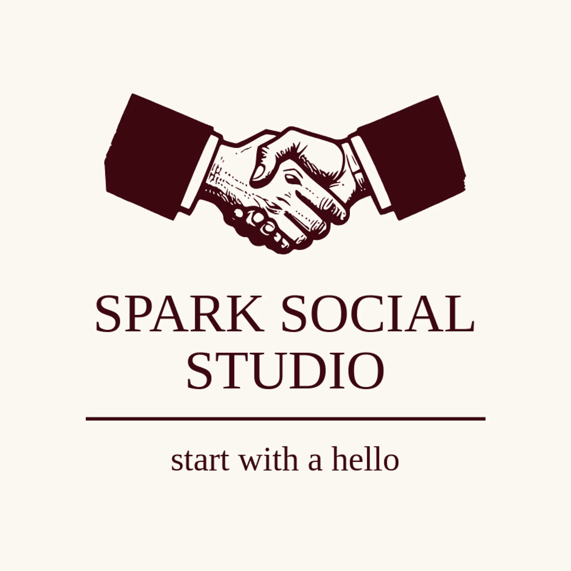 Spark Social Studio logo for social club