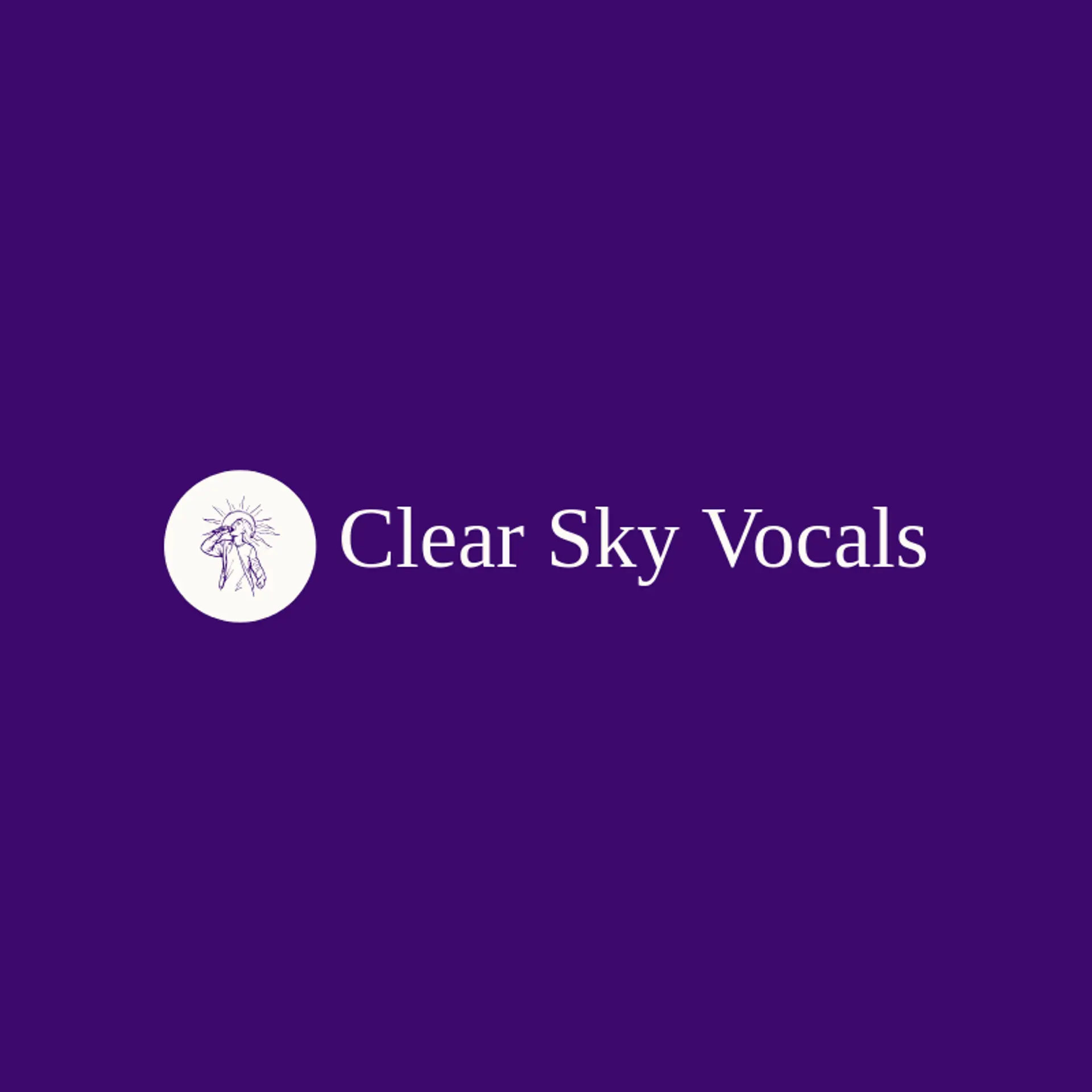 Clear Sky Vocals logo for singing