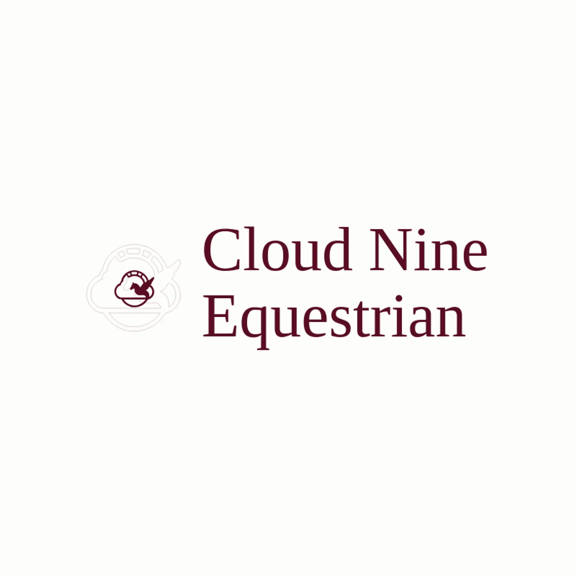 Cloud Nine Equestrian logo for pegasus