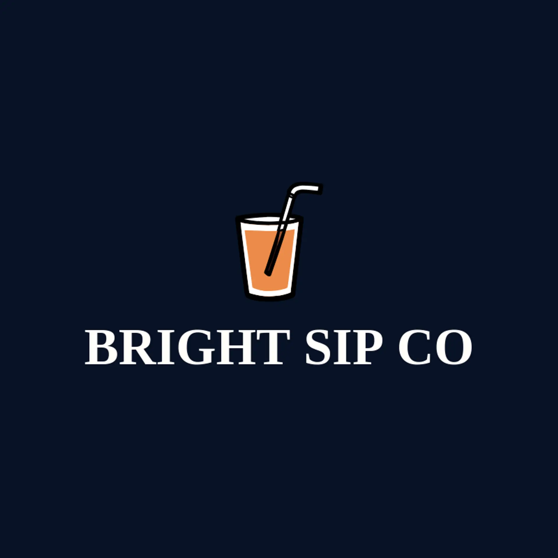 Bright Sip Co logo for drink