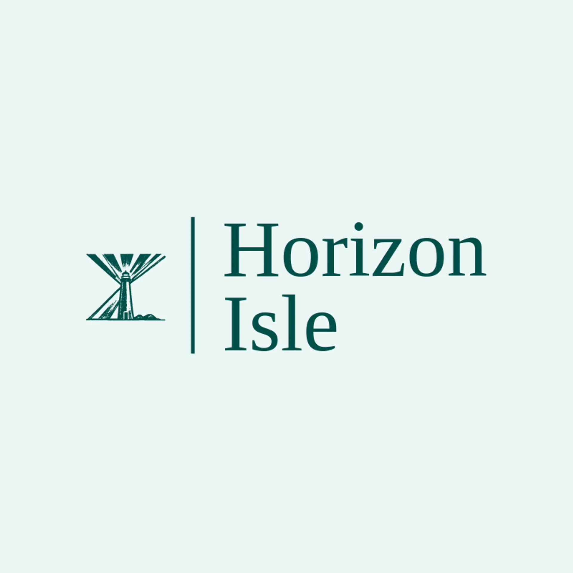 Horizon Isle logo for lighthouse