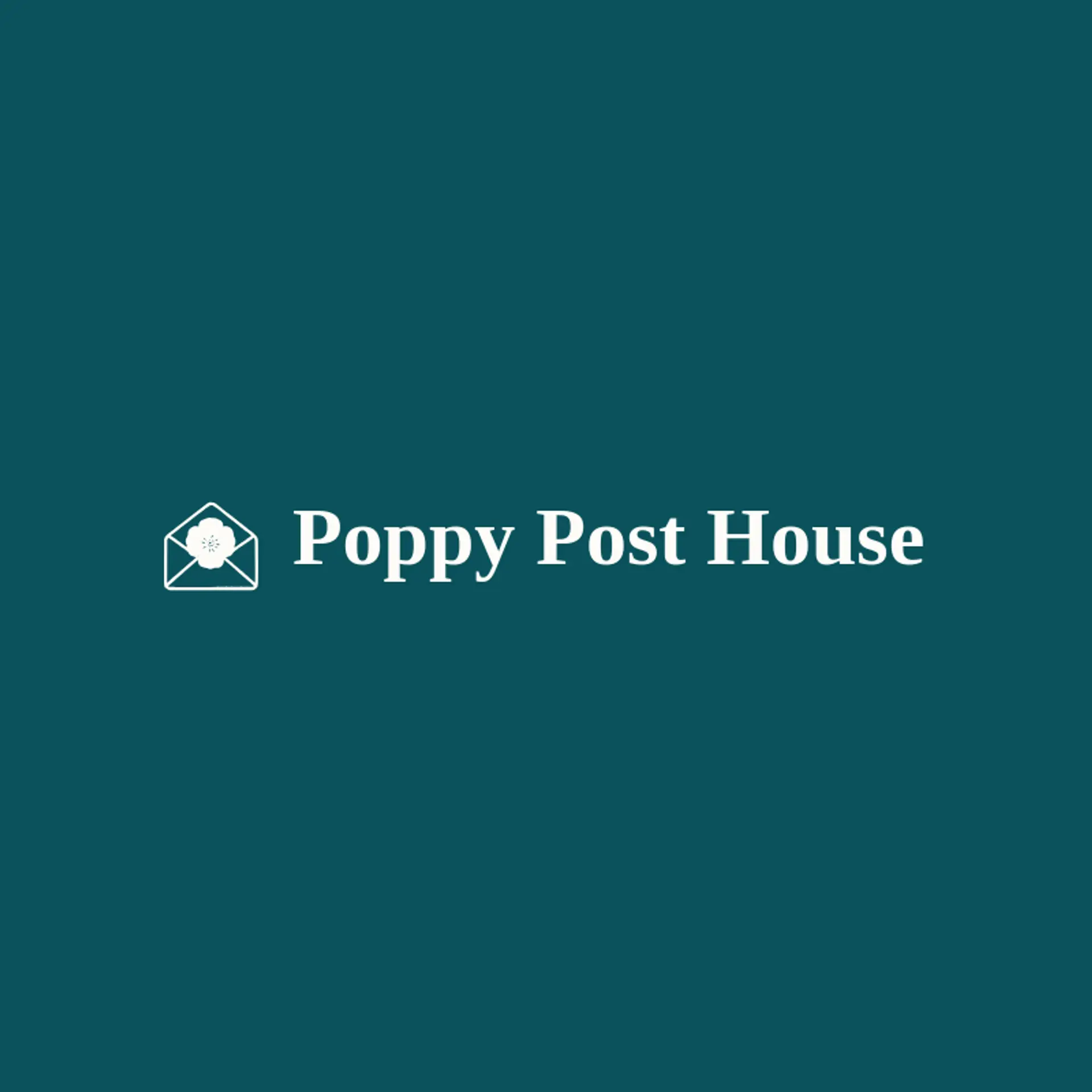 Poppy Post House logo for envelope