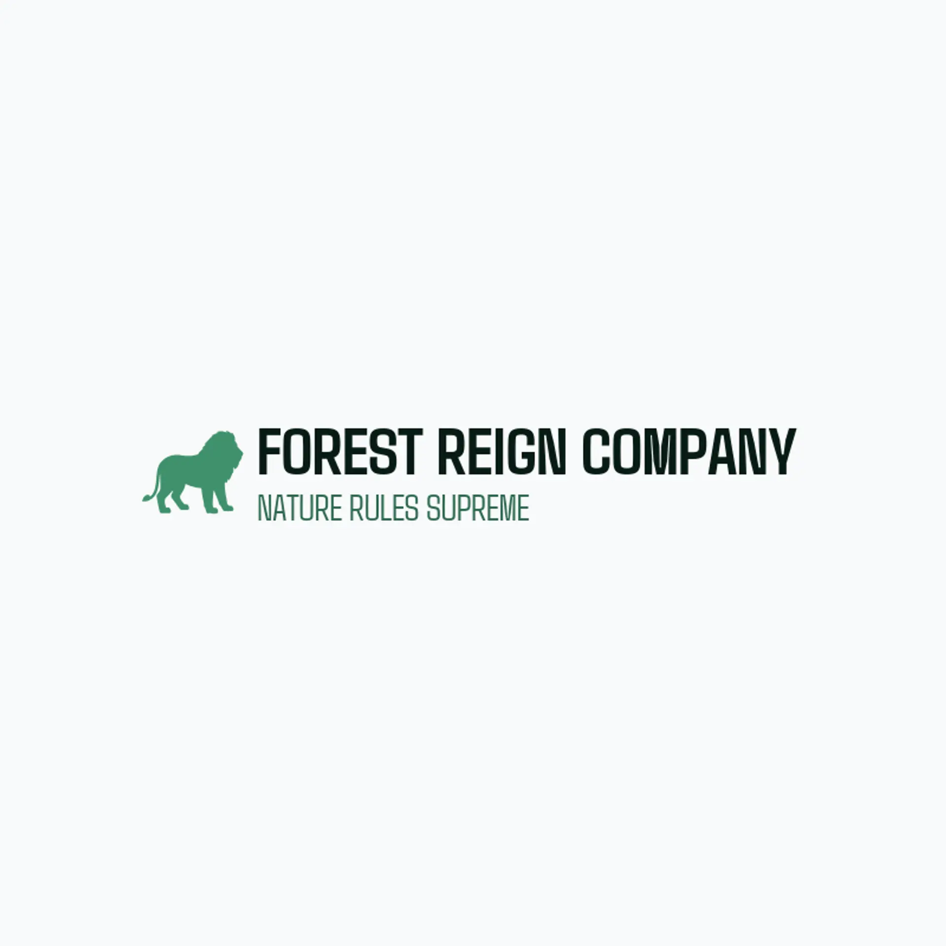 Forest Reign Company logo for lion