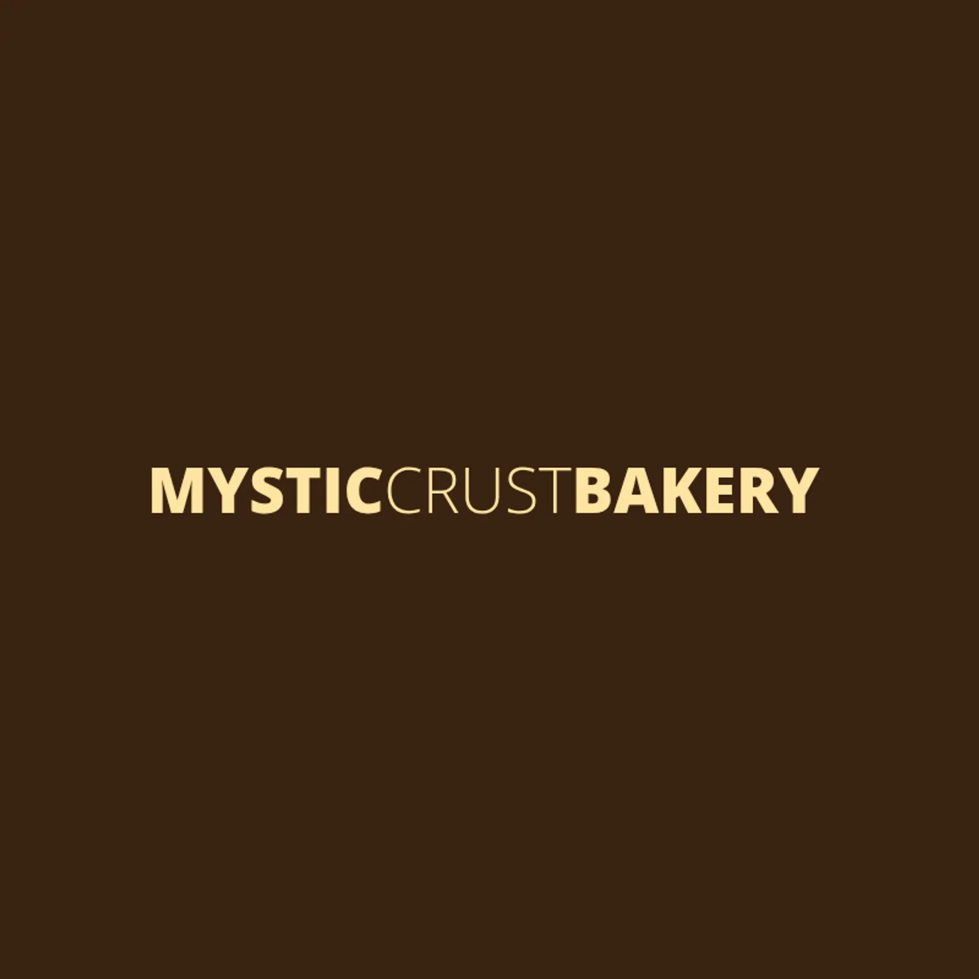 Mystic Crust Bakery logo for unique bakery