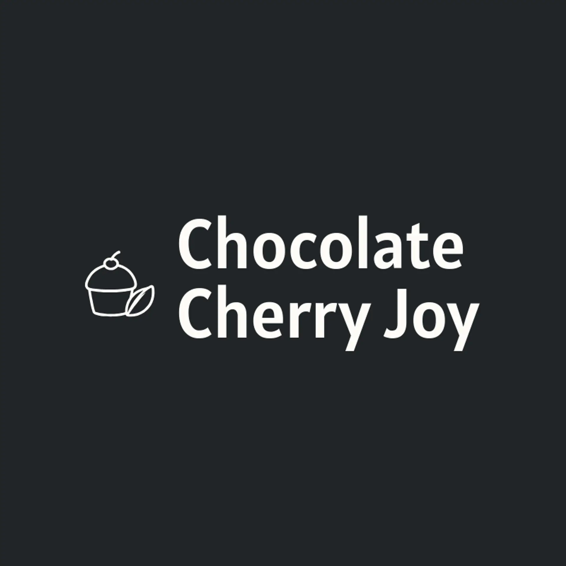 Chocolate Cherry Joy logo for cupcake