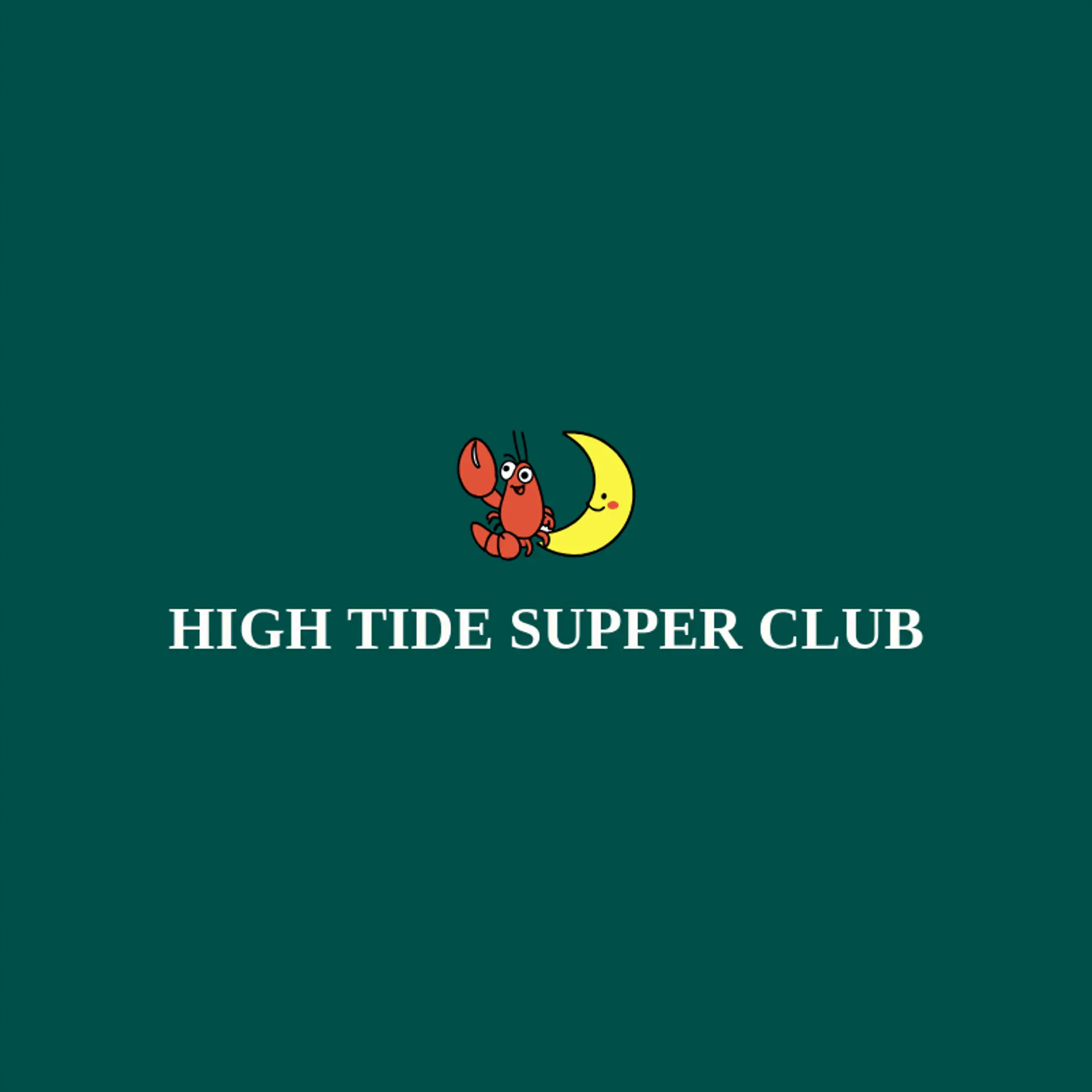 High Tide Supper Club logo for lobster
